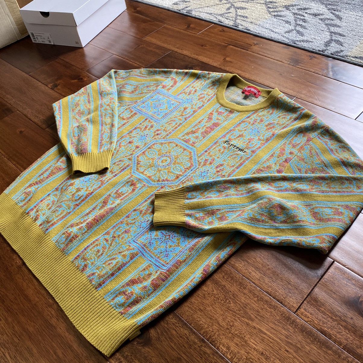 トップス Supreme18ss Tapestry Sweater Supreme Tapestry Sweater (SS18) - $148
