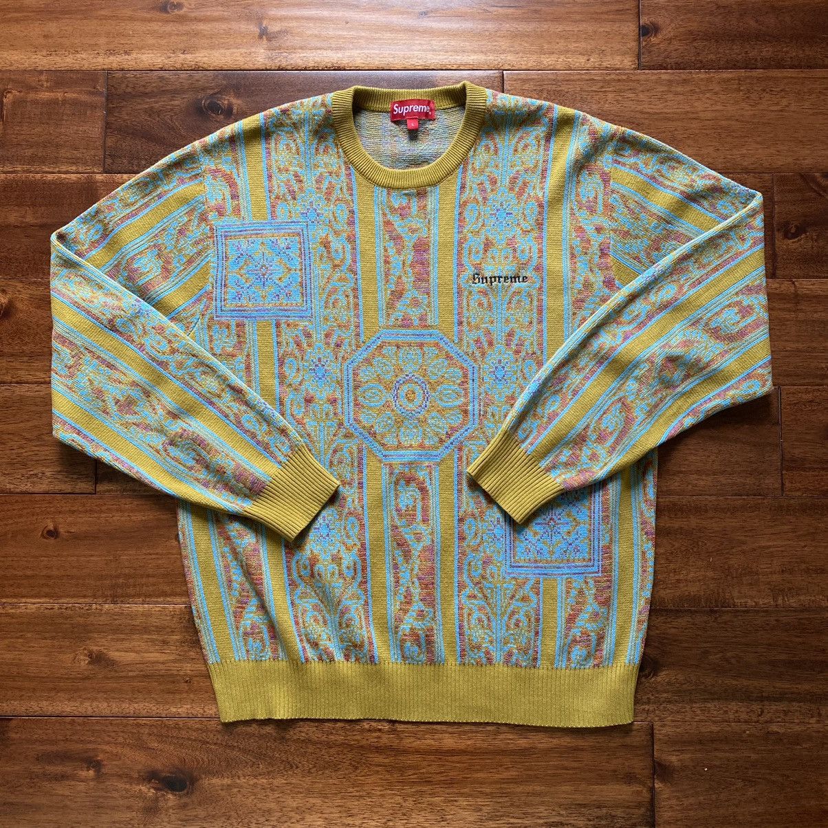 Supreme Tapestry Sweater | Grailed