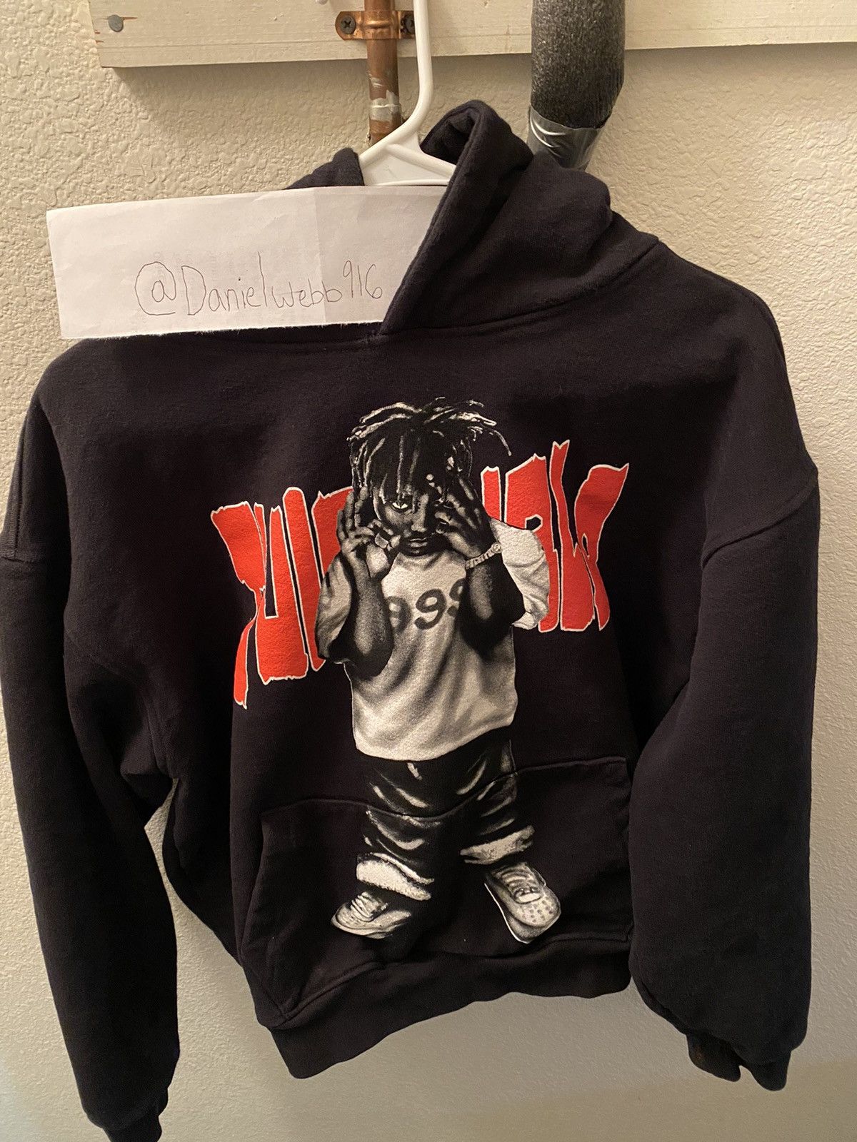 Vlone Juice Wrld x Vlone Man of the Year Hoodie Black Grailed