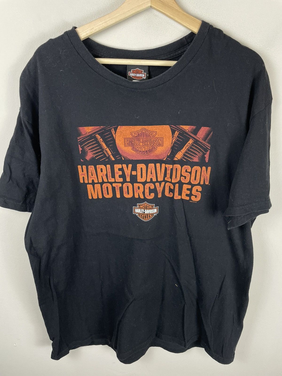 Vintage Vintage Harley Davidson Black Motor TShirt Grailed