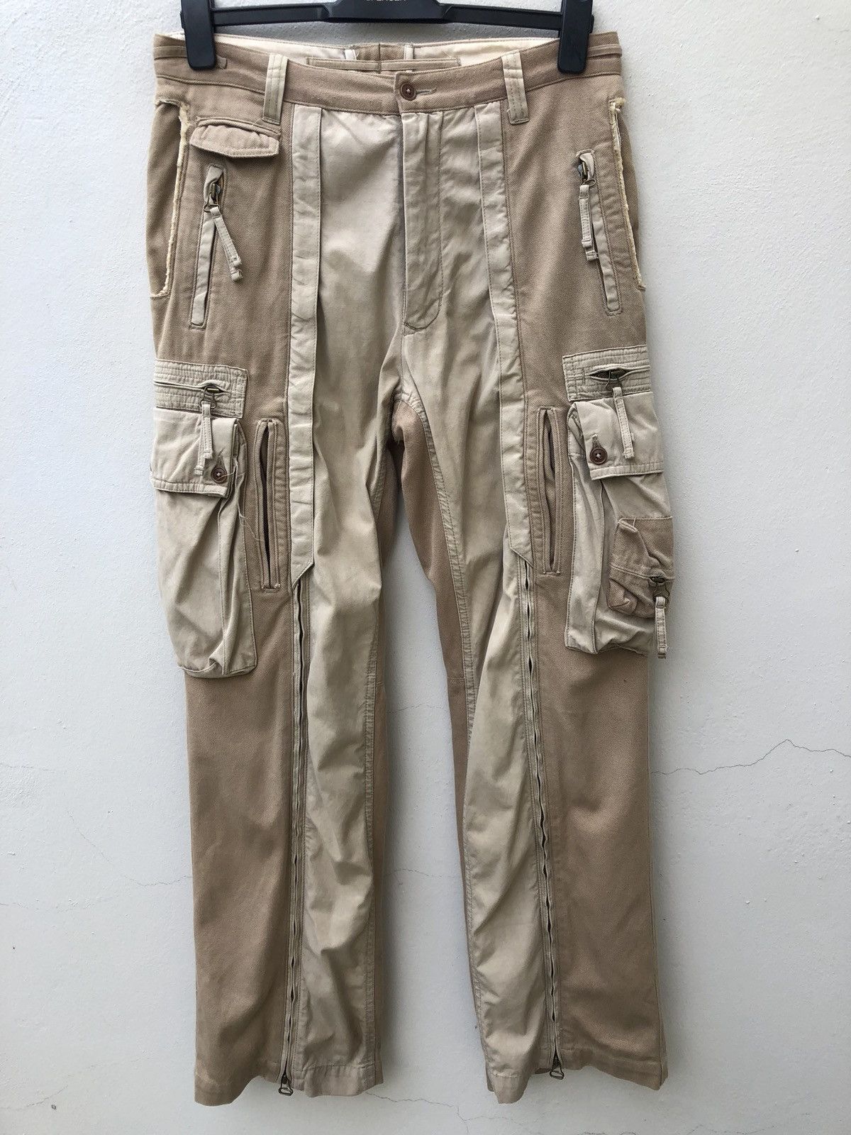 Vintage Japan Brand Capano Distressed Parachute Cargo Trouser Size US 32 / EU 48 - 2 Thumbnail
