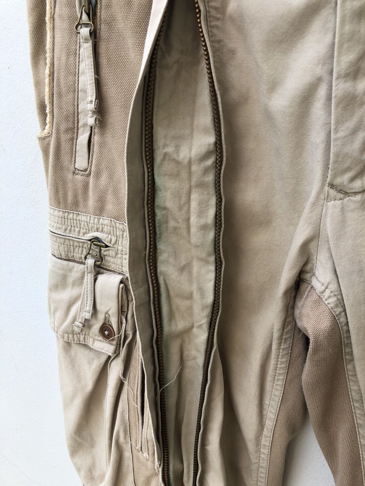 Vintage Japan Brand Capano Distressed Parachute Cargo Trouser Size US 32 / EU 48 - 8 Thumbnail