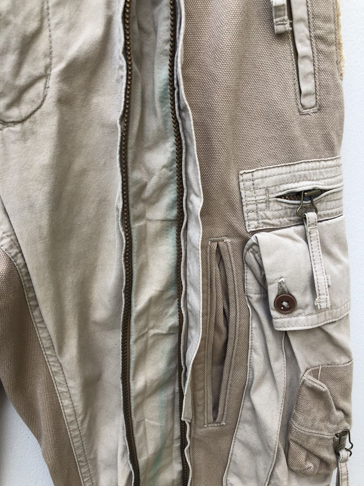 Vintage Japan Brand Capano Distressed Parachute Cargo Trouser Size US 32 / EU 48 - 10 Thumbnail