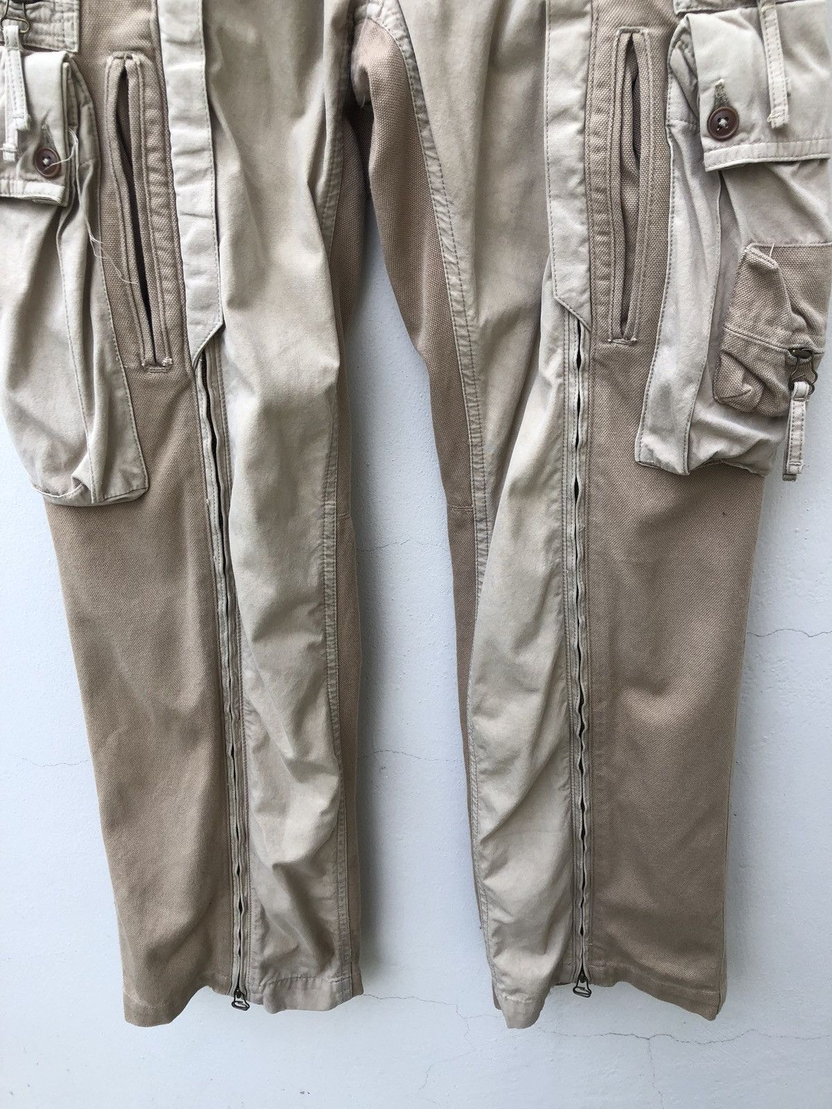 Vintage Japan Brand Capano Distressed Parachute Cargo Trouser Size US 32 / EU 48 - 6 Thumbnail