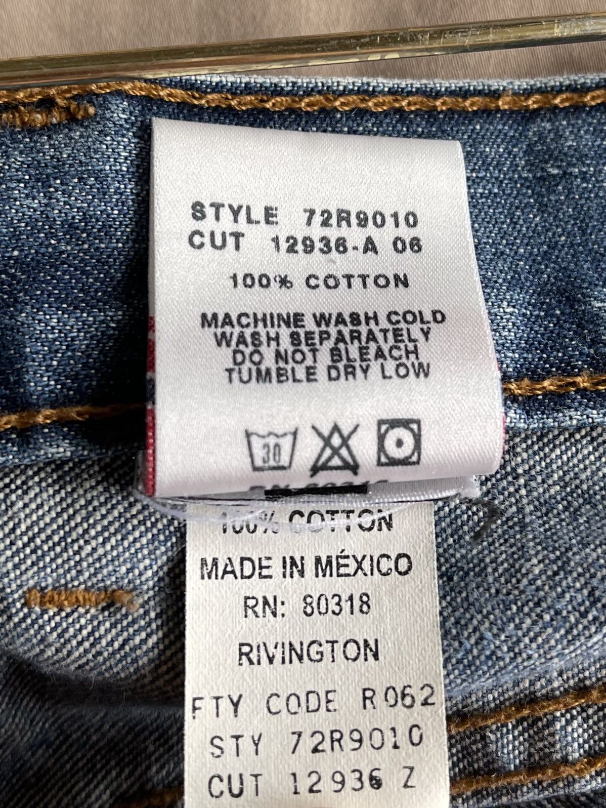 Vintage Lucky Brand Vintage Dungarees Denim Jeans Size US 34 / EU 50 - 5 Preview