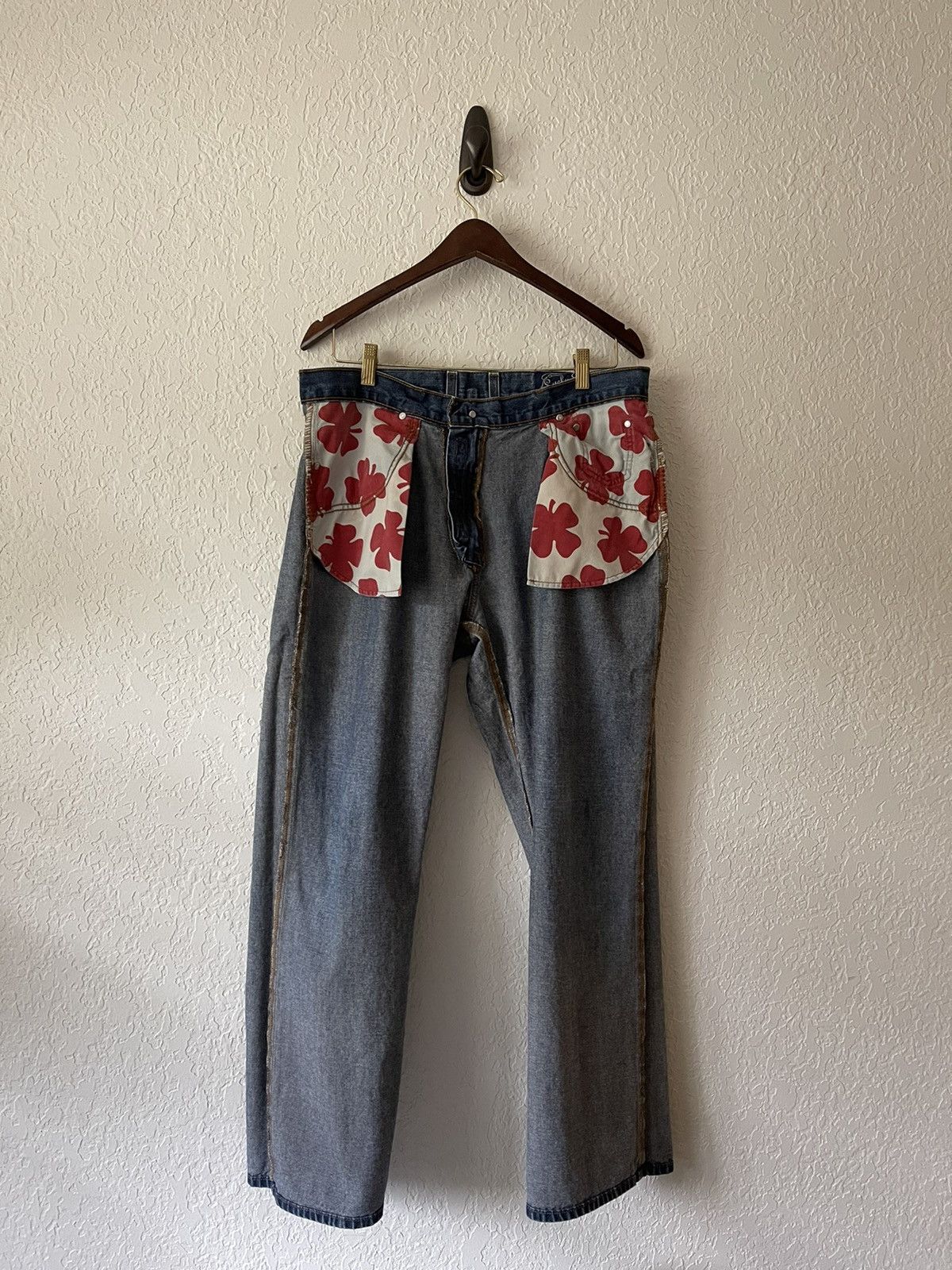 Vintage Lucky Brand Vintage Dungarees Denim Jeans Size US 34 / EU 50 - 3 Thumbnail