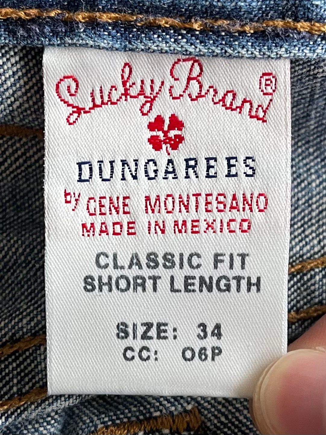 Vintage Lucky Brand Vintage Dungarees Denim Jeans Size US 34 / EU 50 - 4 Thumbnail
