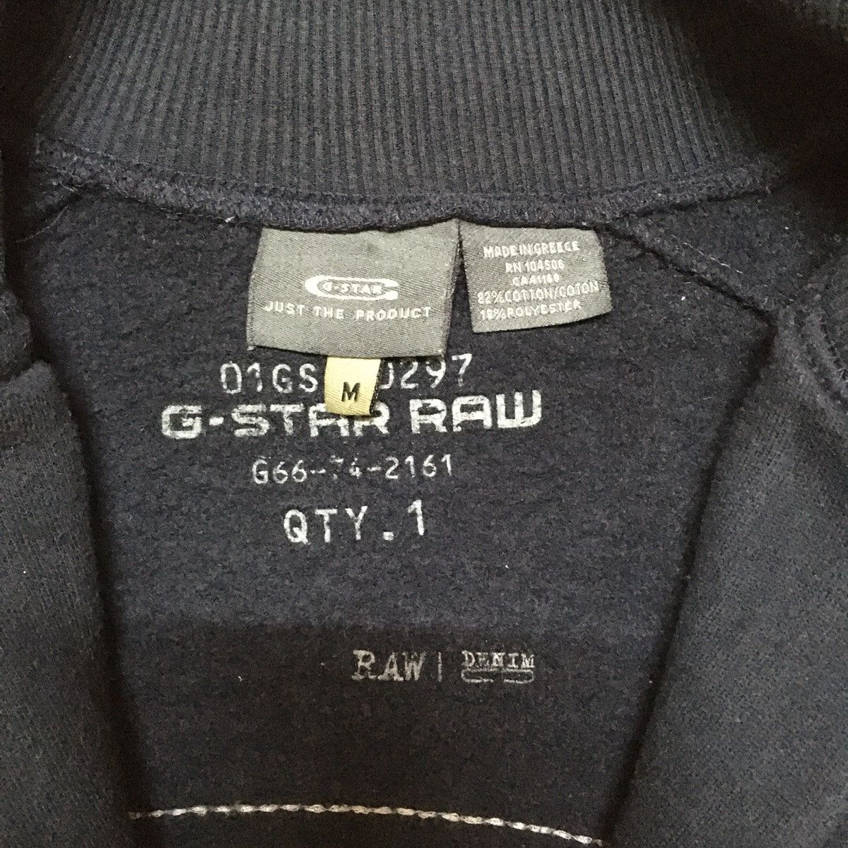 G-Star G Star Raw Denim Big Logo Zipper Sweater Size US M / EU 48-50 / 2 - 5 Thumbnail
