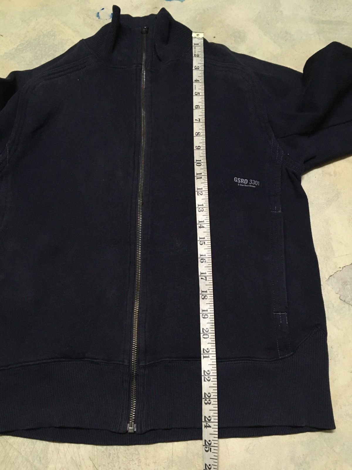 G-Star G Star Raw Denim Big Logo Zipper Sweater Size US M / EU 48-50 / 2 - 10 Thumbnail