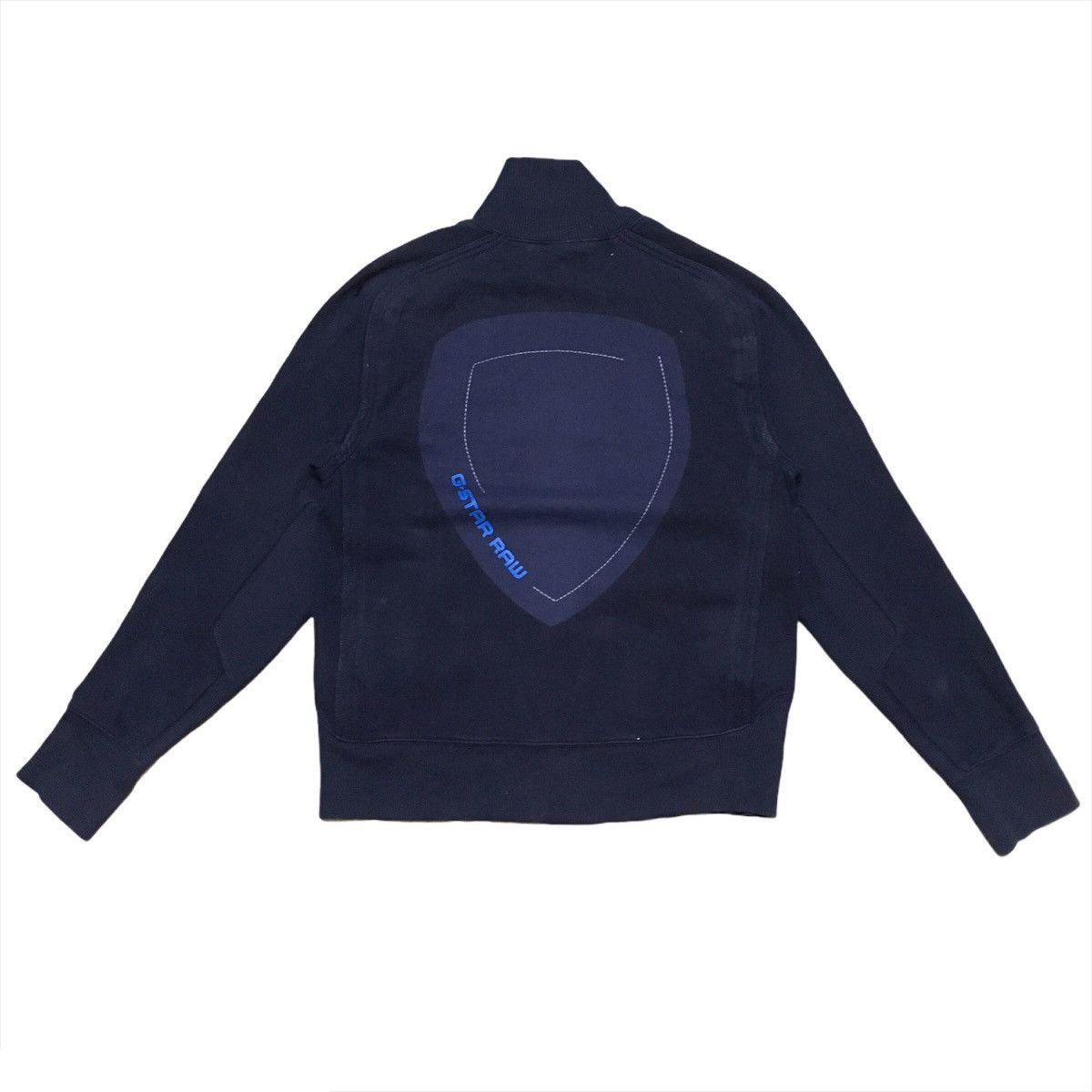 G-Star G Star Raw Denim Big Logo Zipper Sweater Size US M / EU 48-50 / 2 - 1 Thumbnail