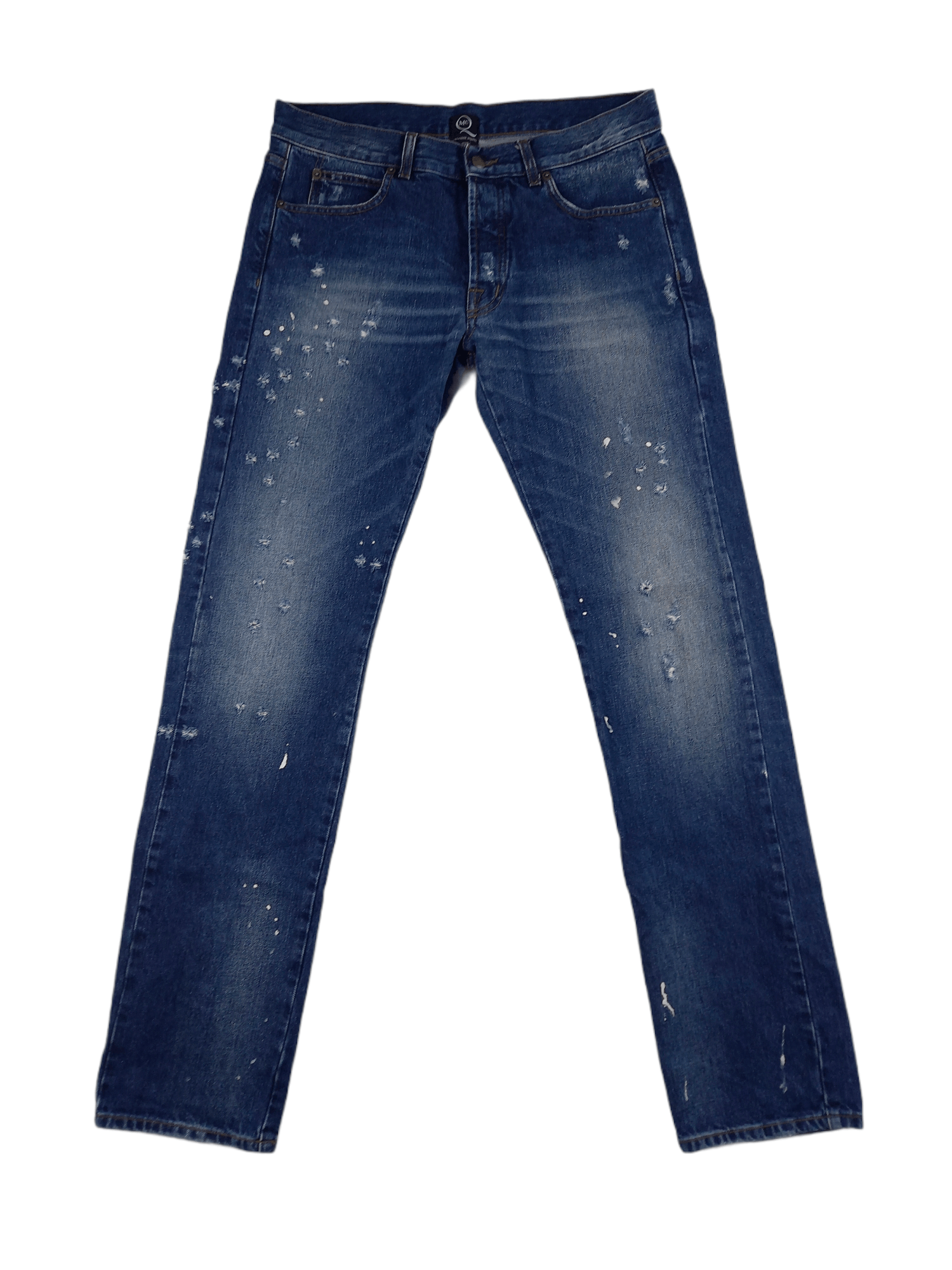 Alexander McQueen Mcq Mcqueen Denim Paint splatter distressed Size US 36 / EU 52 - 1 Thumbnail