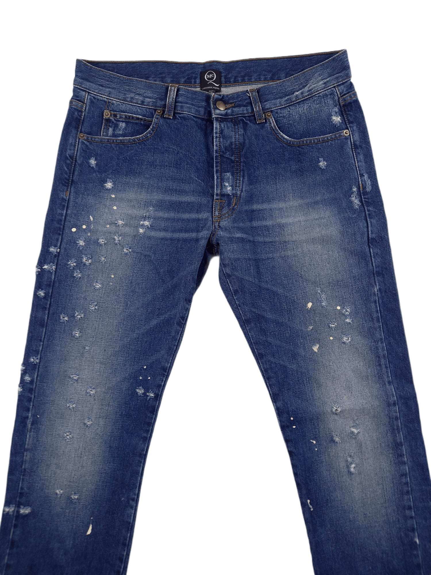 Alexander McQueen Mcq Mcqueen Denim Paint splatter distressed Size US 36 / EU 52 - 3 Thumbnail