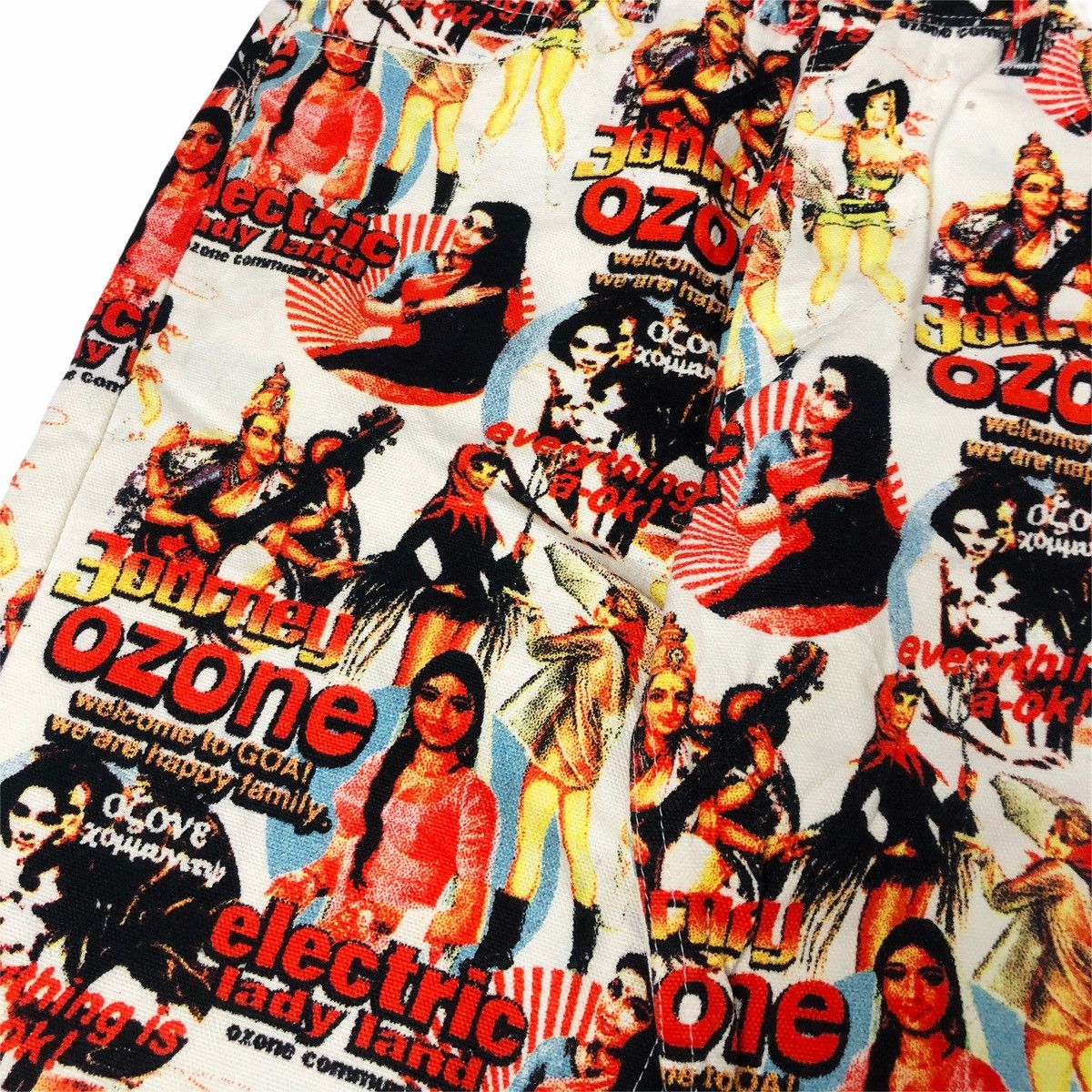 Hysteric Glamour 1990s Ozone Community - Rare Prints Denim Pants Size 24" / US 00 / IT 34 - 5 Thumbnail
