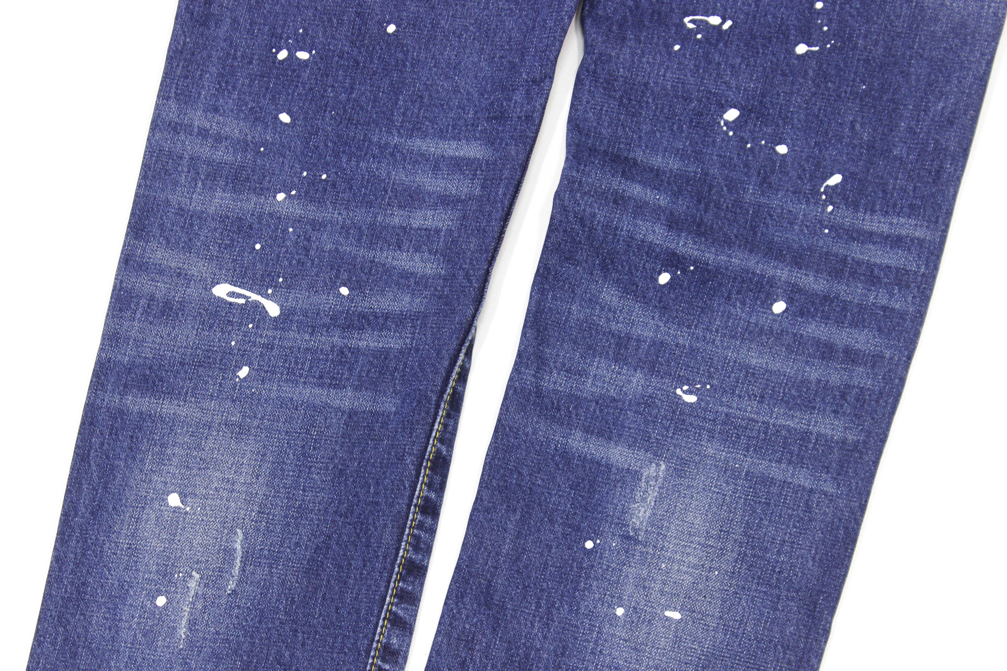 Dsquared2 00S Painted Patched Jeans Vintage Size US 30 / EU 46 - 6 Thumbnail