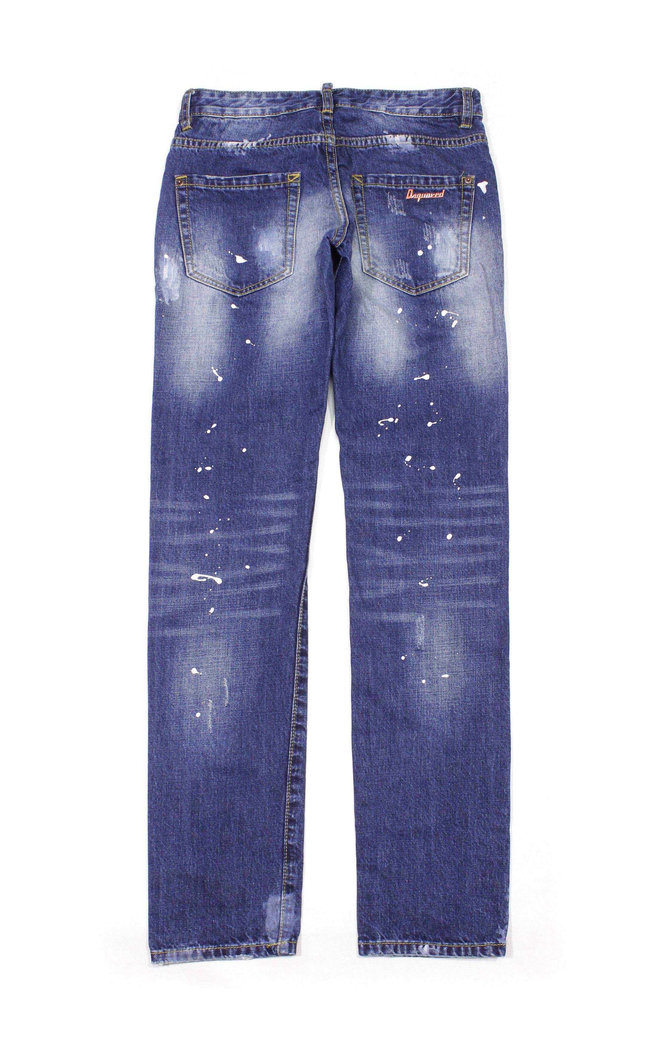 Dsquared2 00S Painted Patched Jeans Vintage Size US 30 / EU 46 - 2 Thumbnail