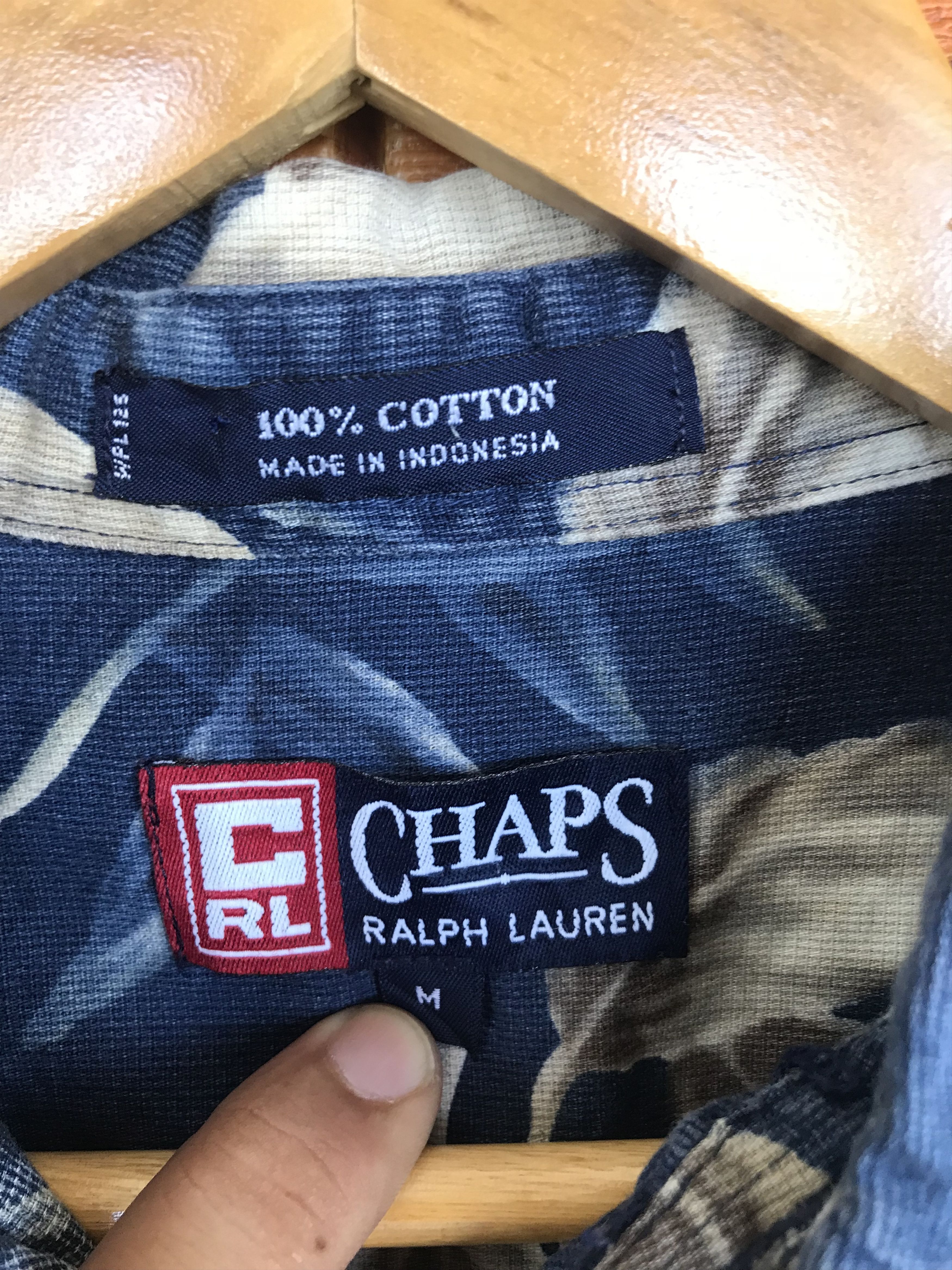 Chaps Ralph Lauren Vintage Chaps Ralph Lauren Pique Cotton Hawaiian Shirt Size US M / EU 48-50 / 2 - 5 Thumbnail