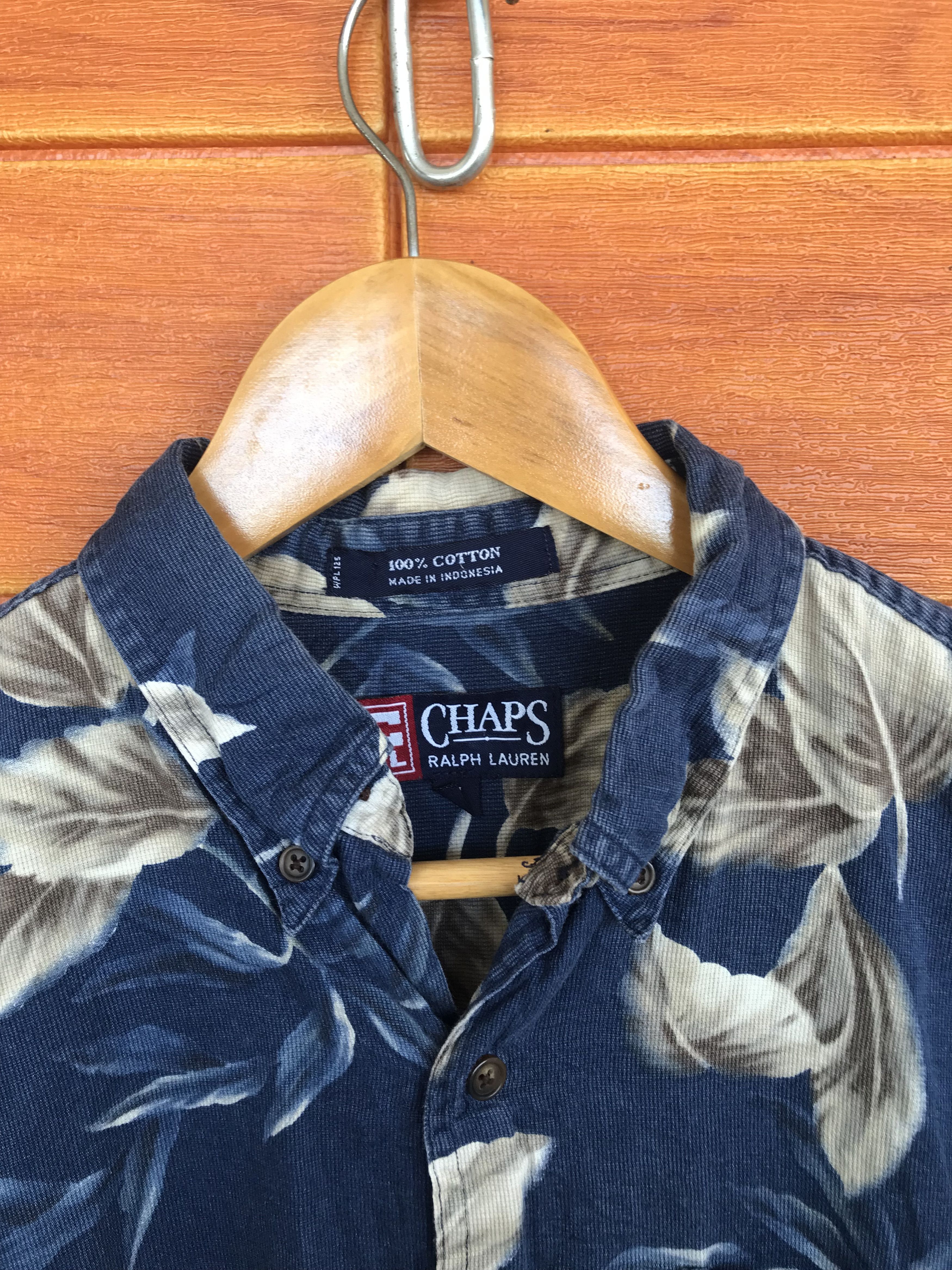 Chaps Ralph Lauren Vintage Chaps Ralph Lauren Pique Cotton Hawaiian Shirt Size US M / EU 48-50 / 2 - 4 Thumbnail