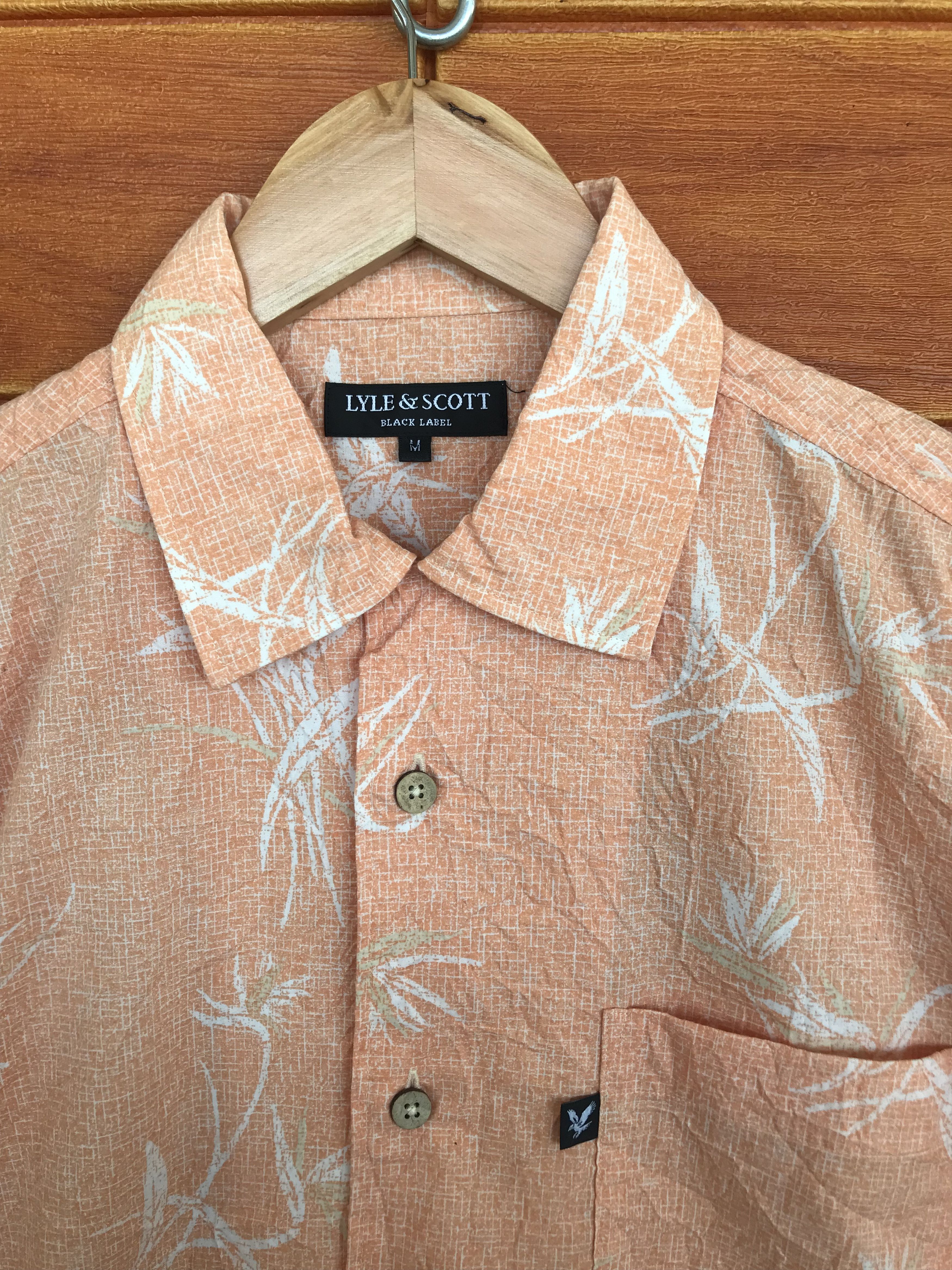Lyle & Scott Vintage Lyle & Scott Black Label Hawaiian Shirt Size US M / EU 48-50 / 2 - 5 Thumbnail