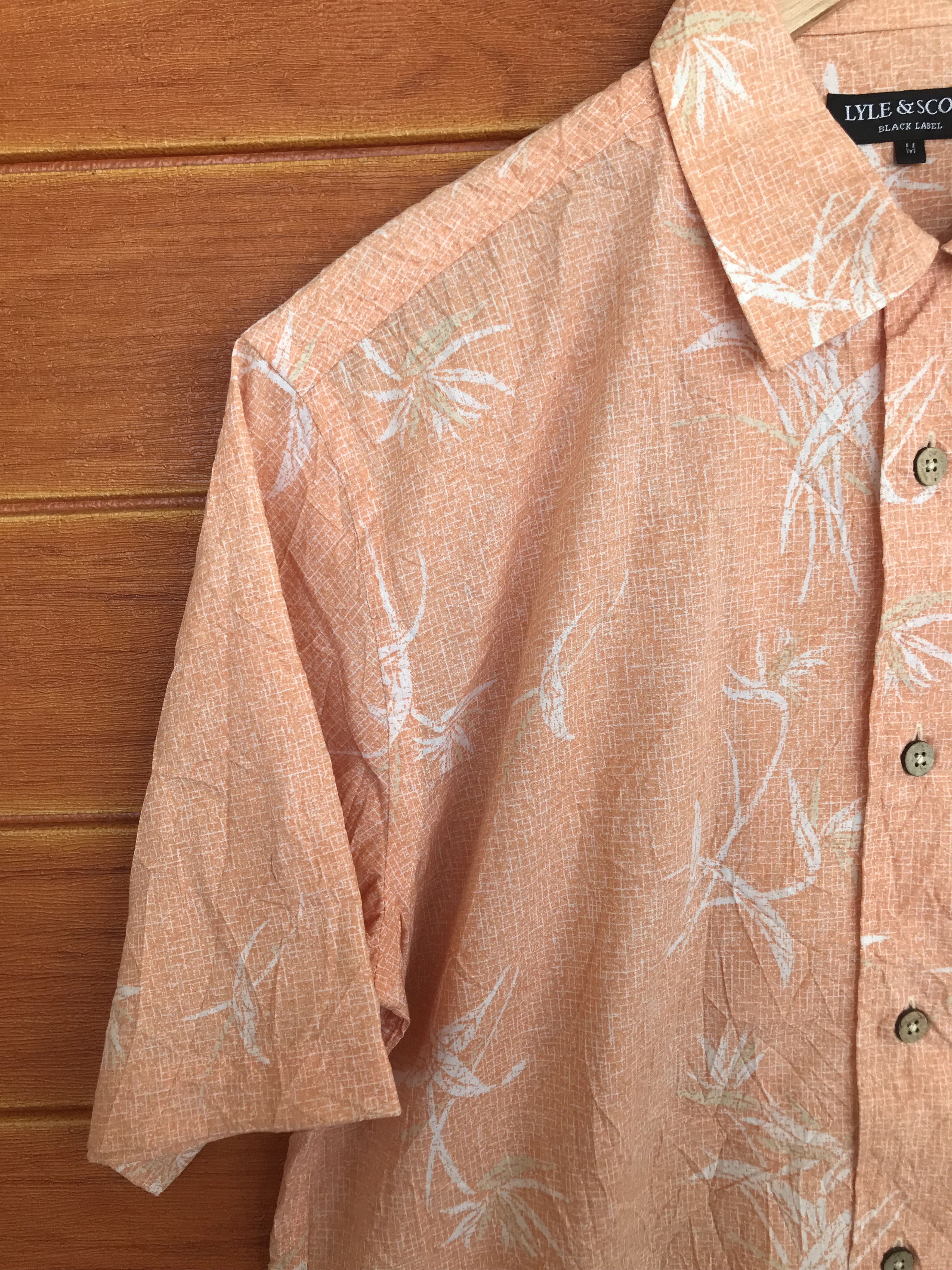 Lyle & Scott Vintage Lyle & Scott Black Label Hawaiian Shirt Size US M / EU 48-50 / 2 - 4 Thumbnail
