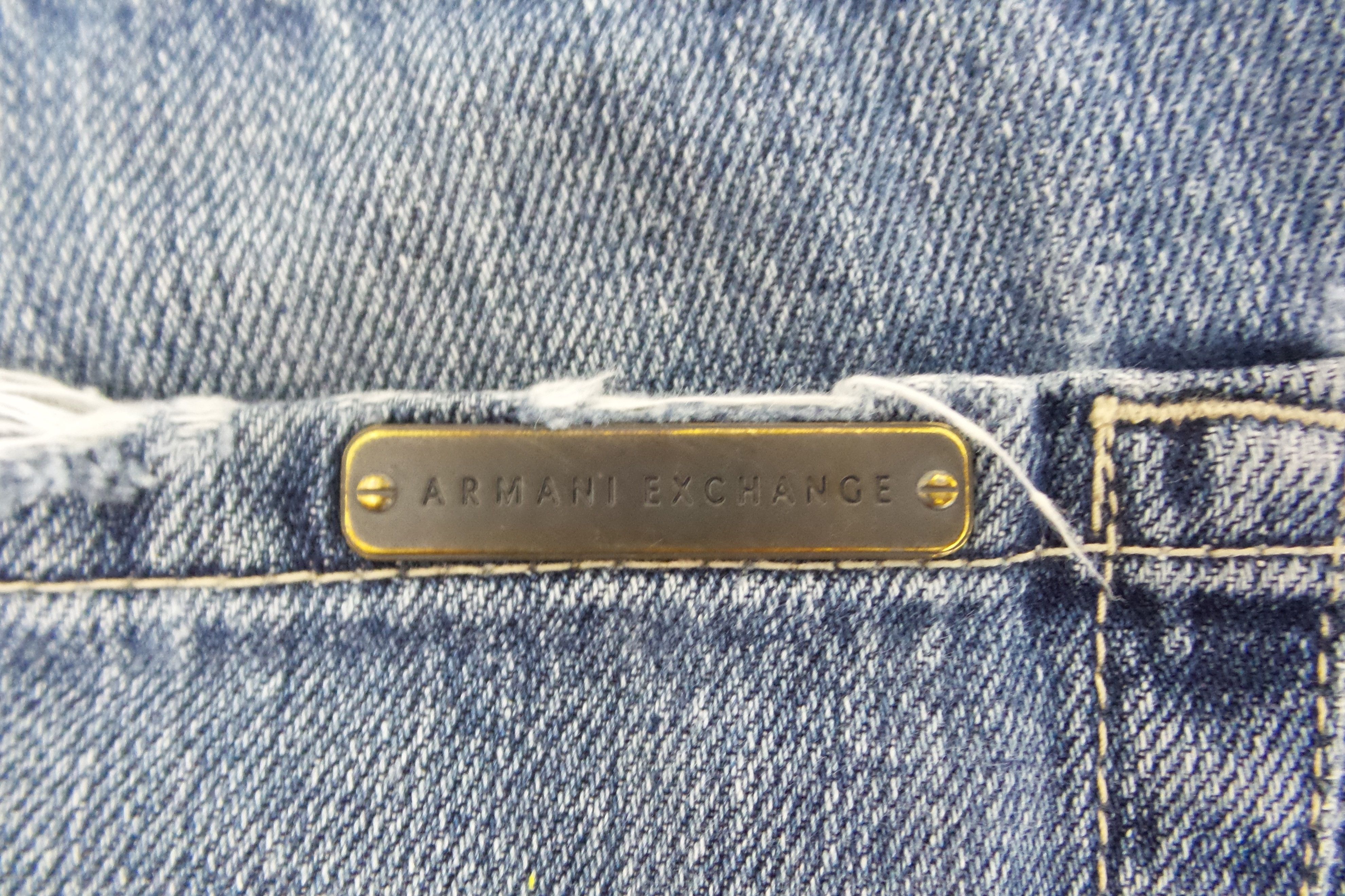 Armani Exchange × Designer Armani Exchange J66 Straight Stonewashed Jeans W32xL43 Size US 32 / EU 48 - 10 Thumbnail