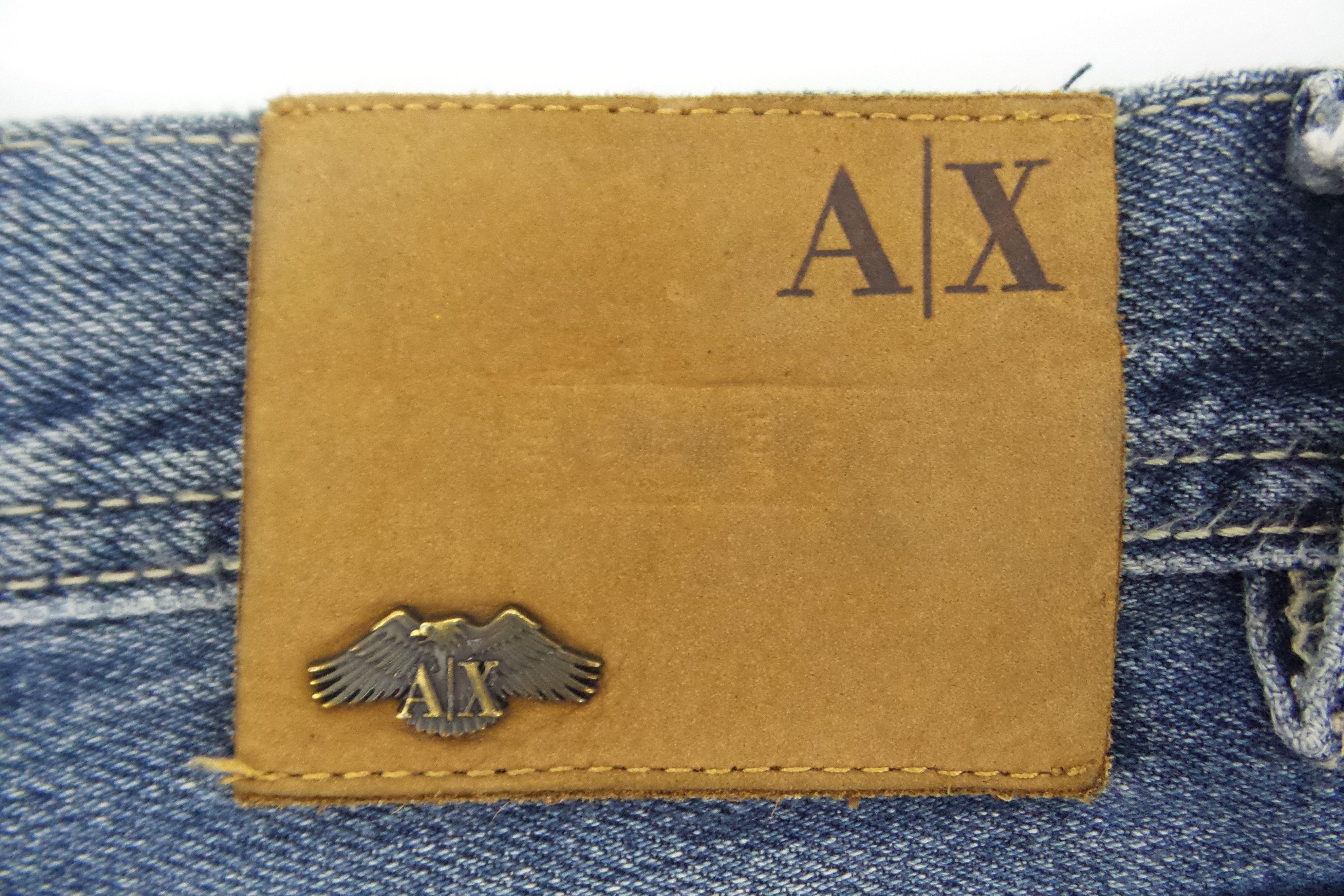 Armani Exchange × Designer Armani Exchange J66 Straight Stonewashed Jeans W32xL43 Size US 32 / EU 48 - 9 Thumbnail