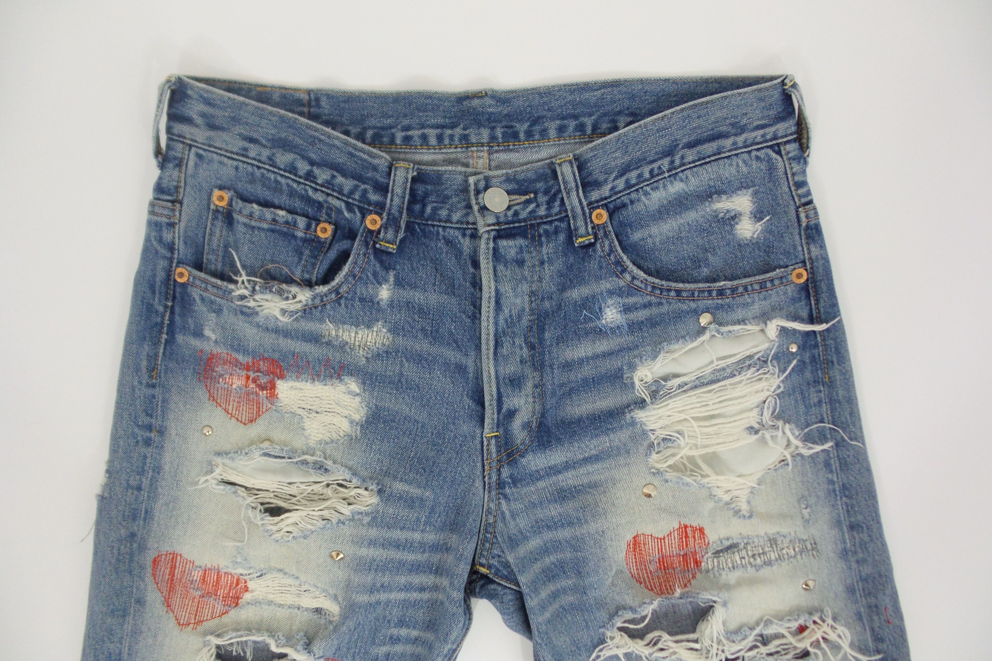 Japanese Brand RNA. Inc Stonewashed Button Fly Jeans W32xL37 Size US 32 / EU 48 - 2 Thumbnail