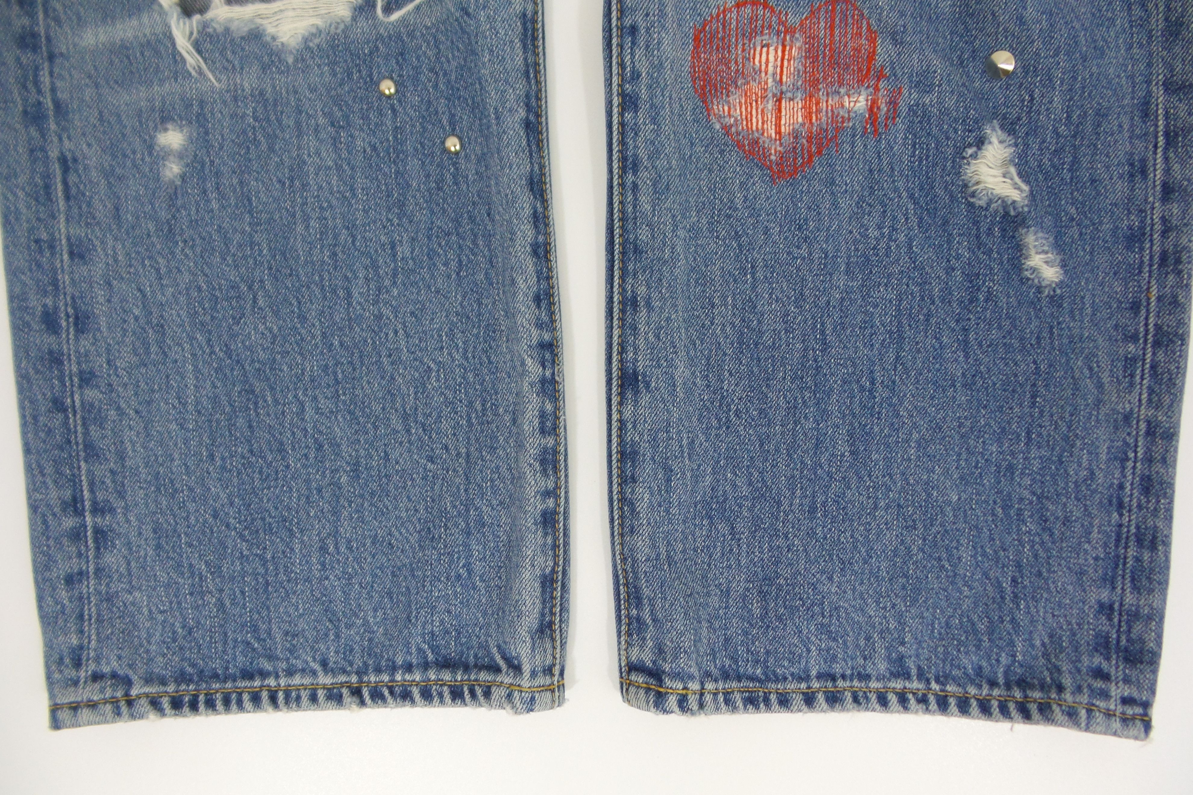 Japanese Brand RNA. Inc Stonewashed Button Fly Jeans W32xL37 Size US 32 / EU 48 - 6 Thumbnail
