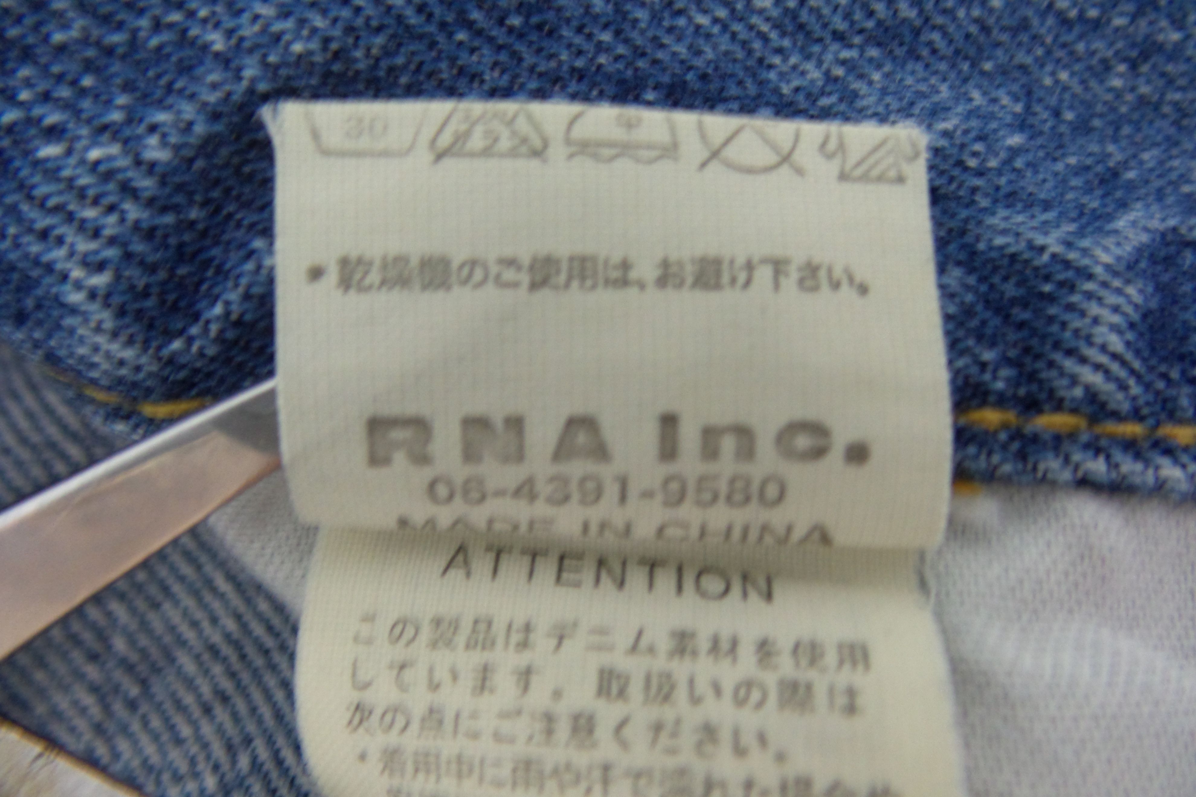Japanese Brand RNA. Inc Stonewashed Button Fly Jeans W32xL37 Size US 32 / EU 48 - 5 Thumbnail