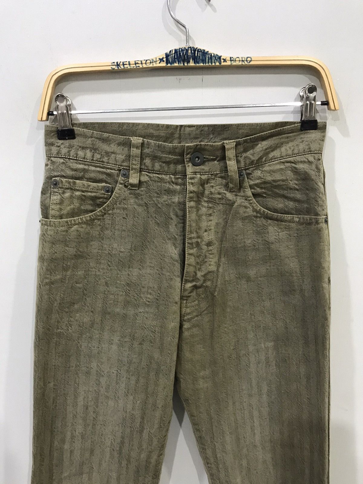 Designer × Japanese Brand ADD's Cloth Japan Artisanal Designer Vertical Stripe Pant Size US 27 - 2 Thumbnail