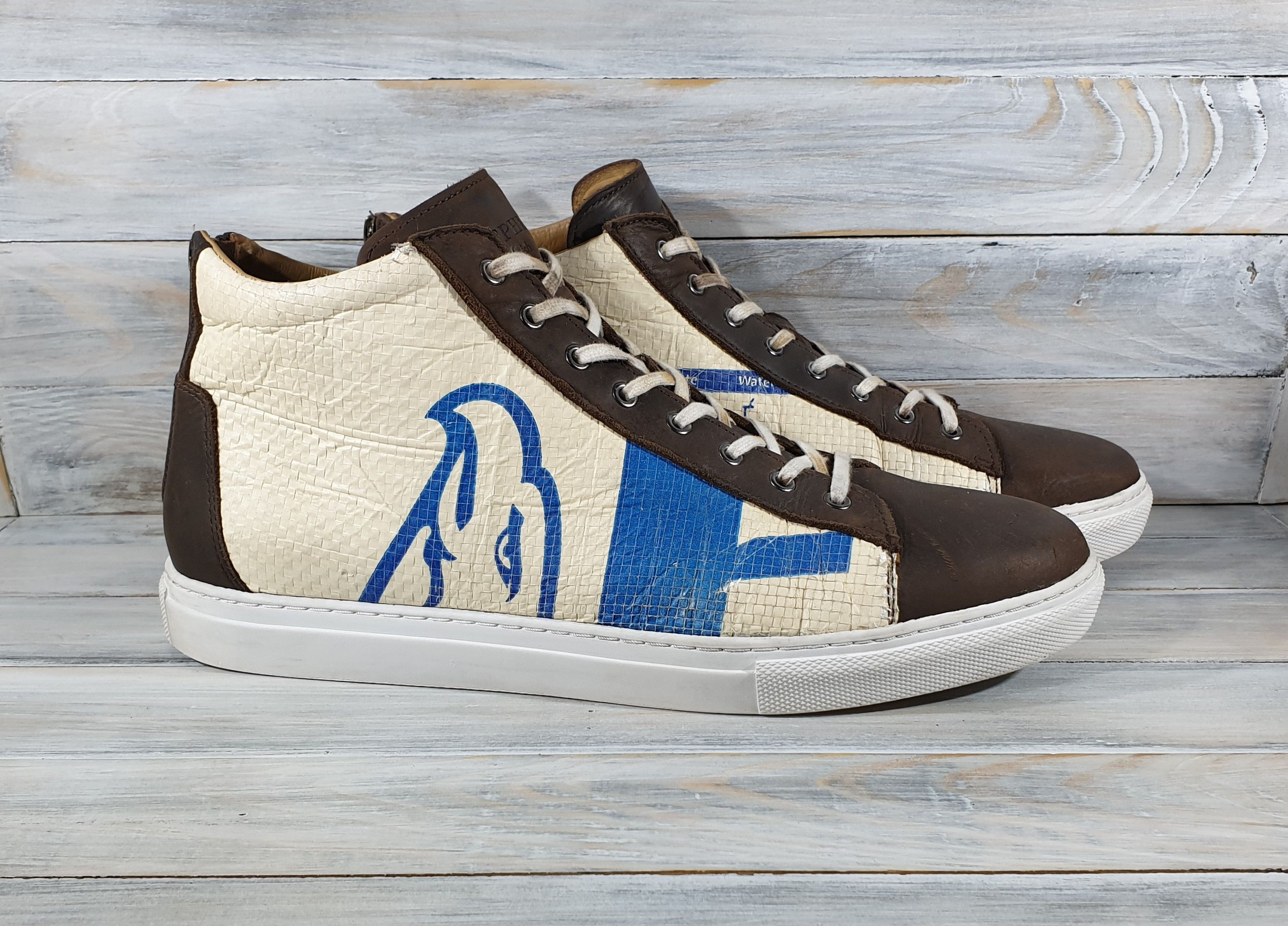 Other ELEPHBO Zurich SNEAKERS HIGH BLUE EAGLE Handmade Size US 11 / EU 44 - 1 Thumbnail