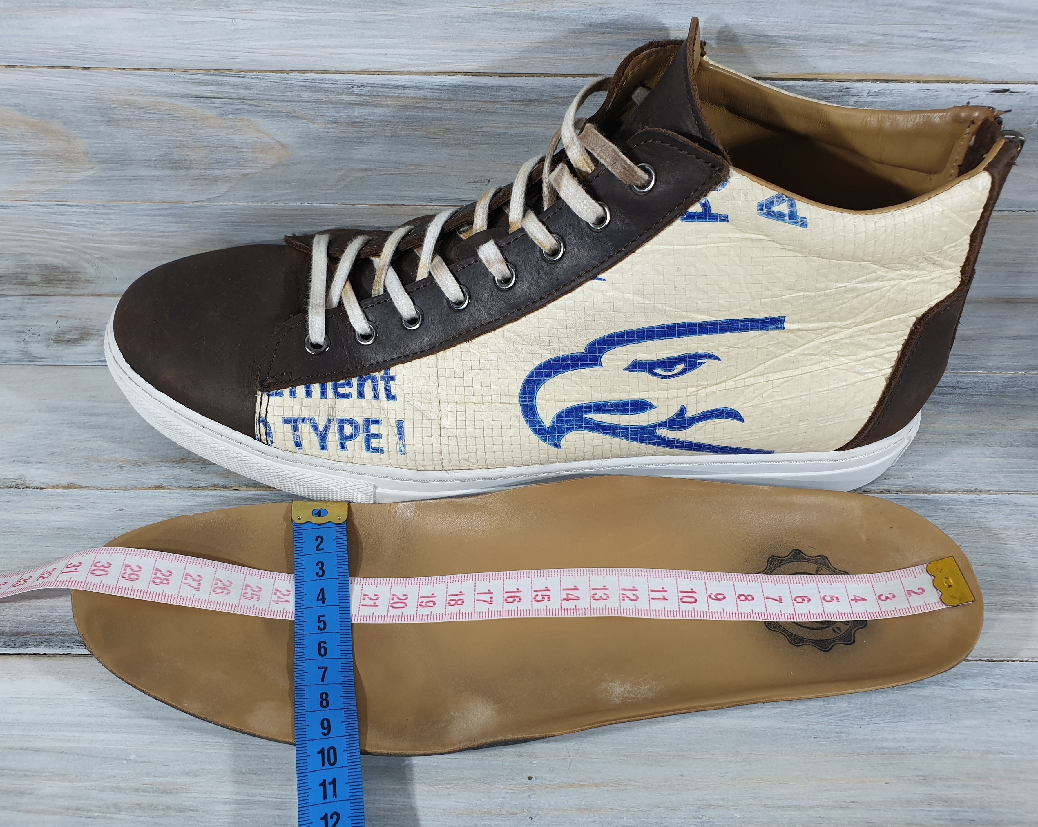Other ELEPHBO Zurich SNEAKERS HIGH BLUE EAGLE Handmade Size US 11 / EU 44 - 12 Thumbnail