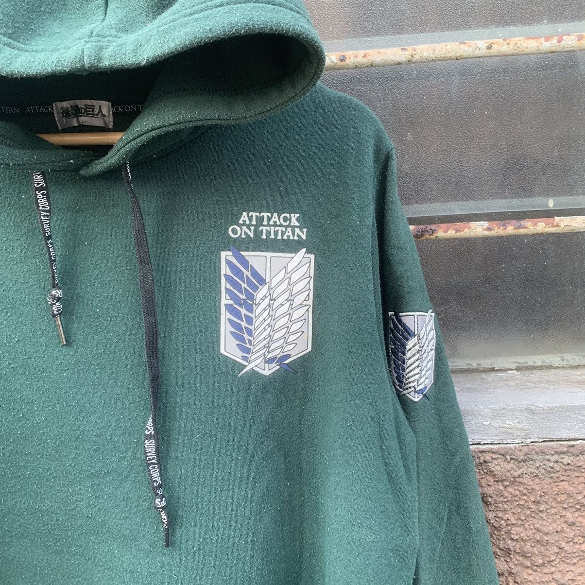 Anime × Vintage Vintage Attack On Titan/Anime/Movie/Game Pullover Hoodie Size US L / EU 52-54 / 3 - 3 Thumbnail