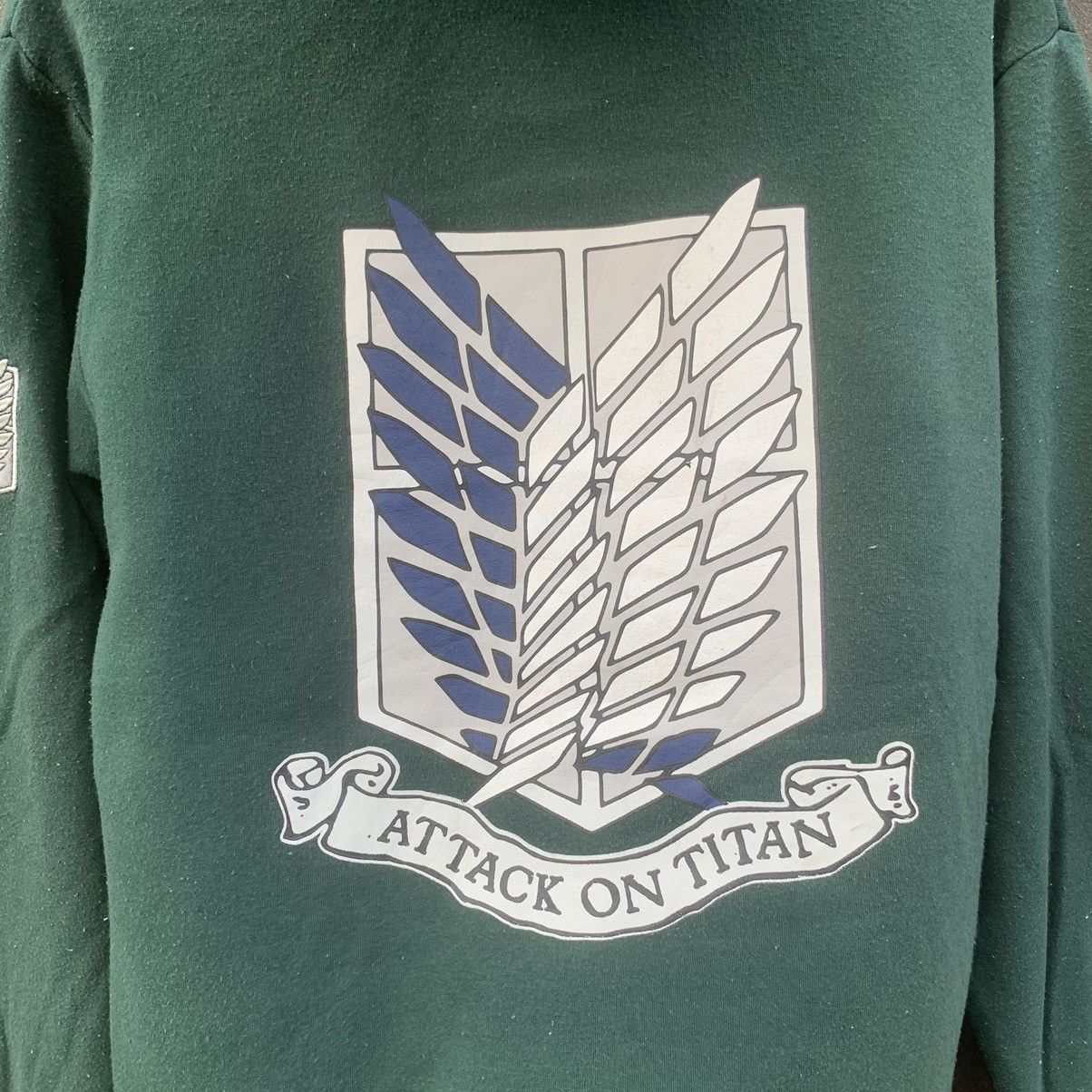 Anime × Vintage Vintage Attack On Titan/Anime/Movie/Game Pullover Hoodie Size US L / EU 52-54 / 3 - 7 Thumbnail
