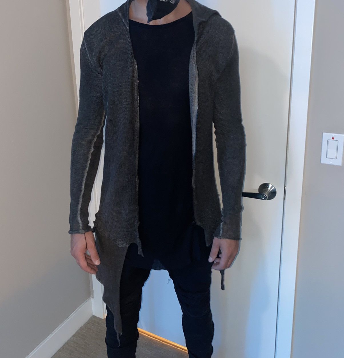 Lumen Et Umbra lumen et umbra layered cardigan zip up with hood Size US M / EU 48-50 / 2 - 9 Thumbnail