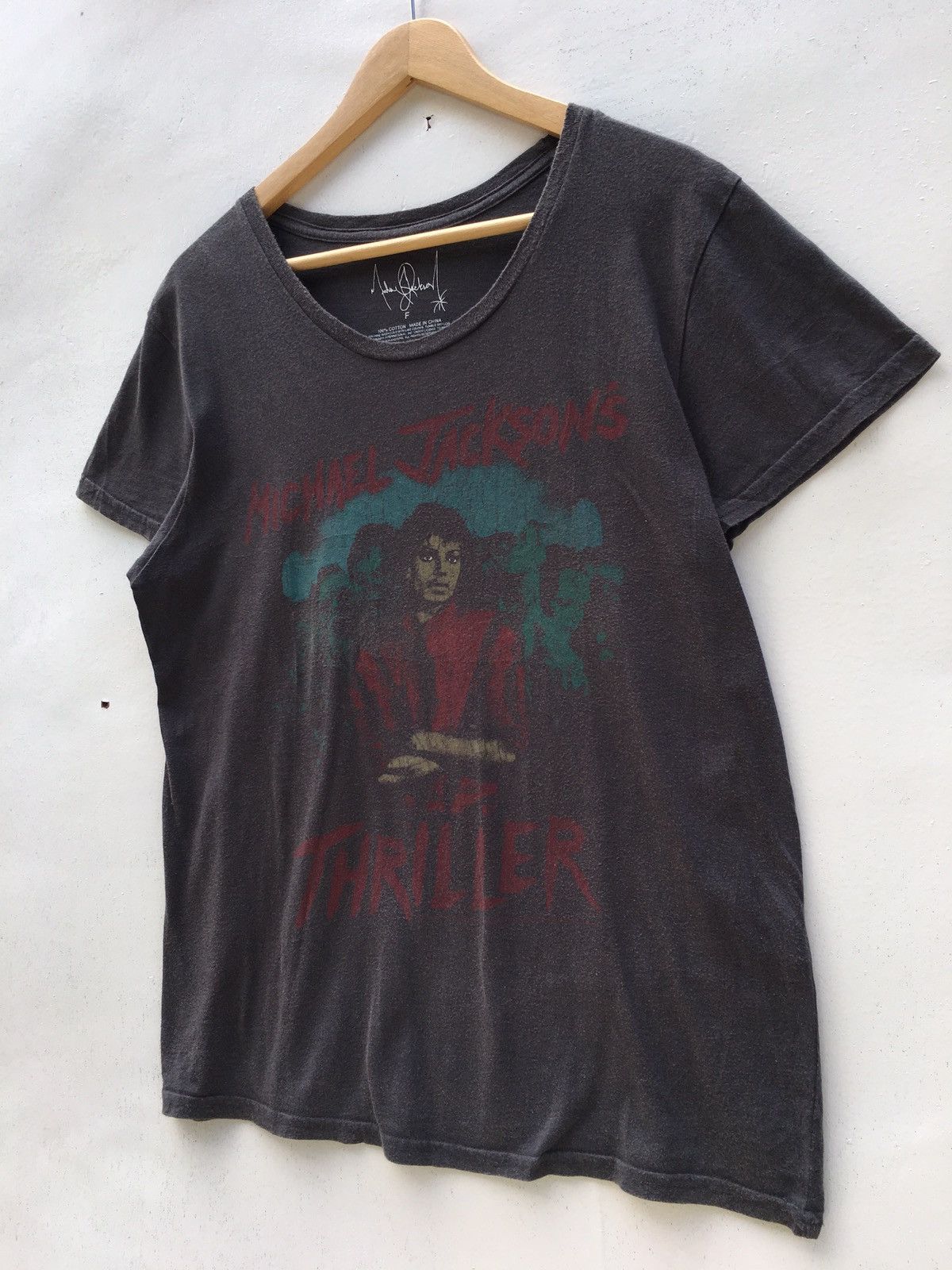 Band Tees Michael Jackson Thriller Photo print T shirt Size US S / EU 44-46 / 1 - 5 Thumbnail