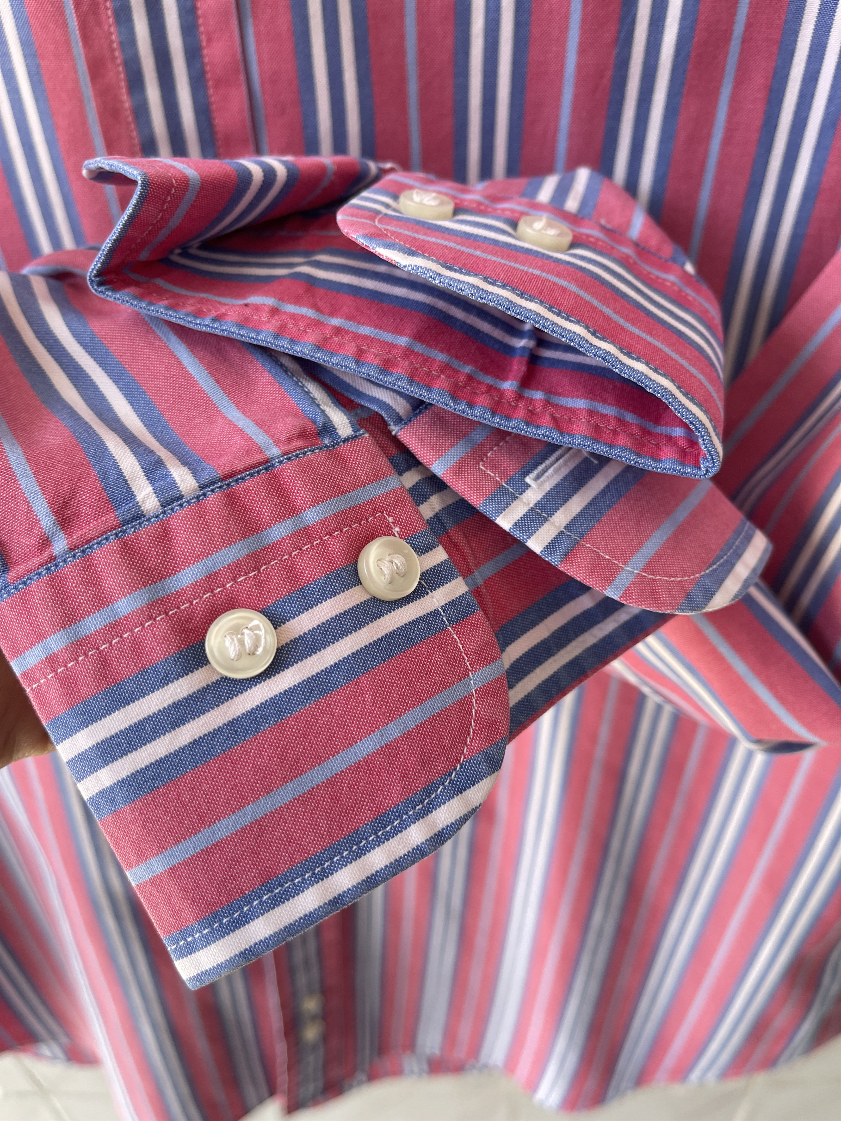 Burberry Burberry shirt striped pink white blue size M Size US M / EU 48-50 / 2 - 9 Thumbnail