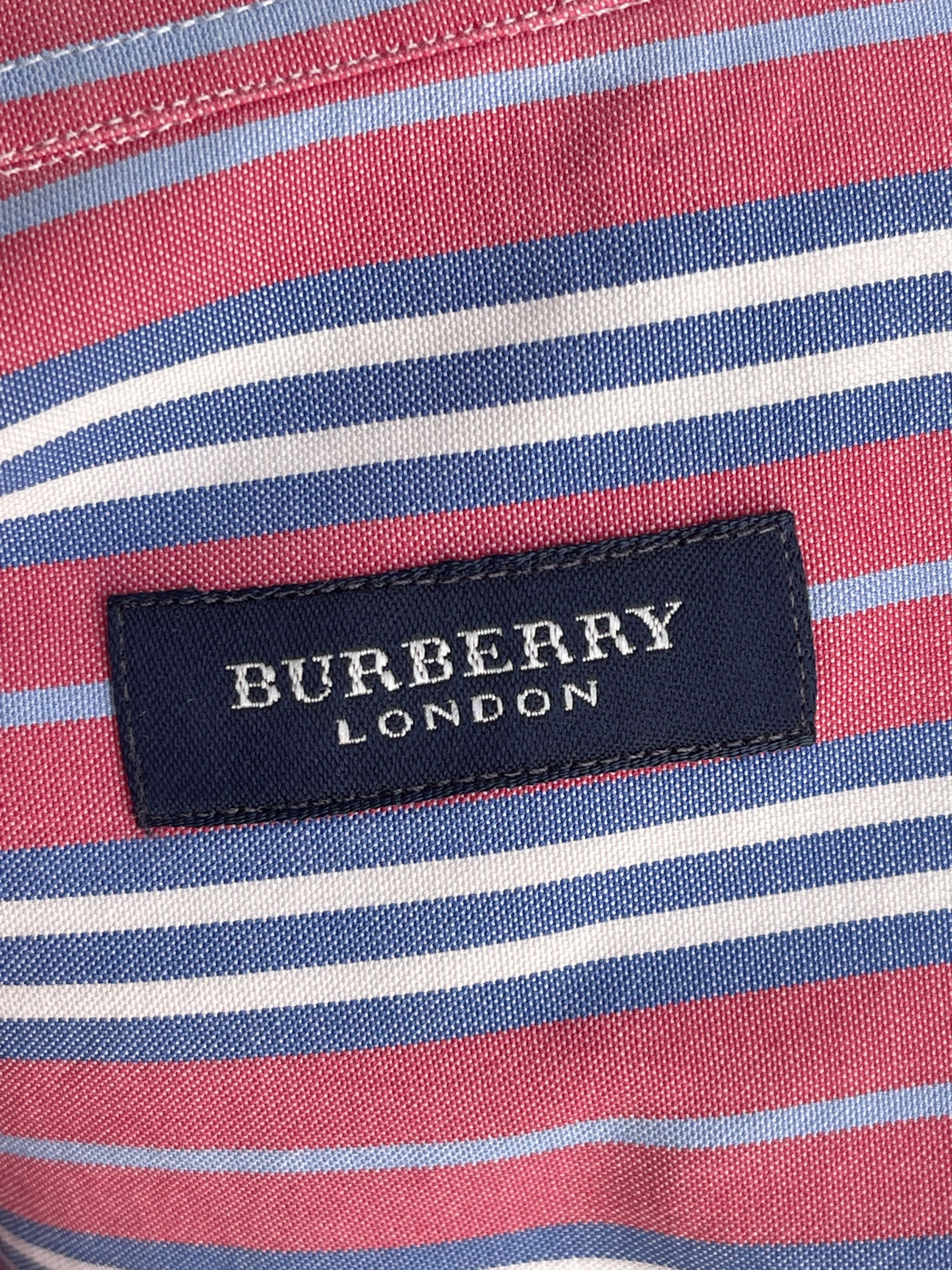 Burberry Burberry shirt striped pink white blue size M Size US M / EU 48-50 / 2 - 6 Thumbnail