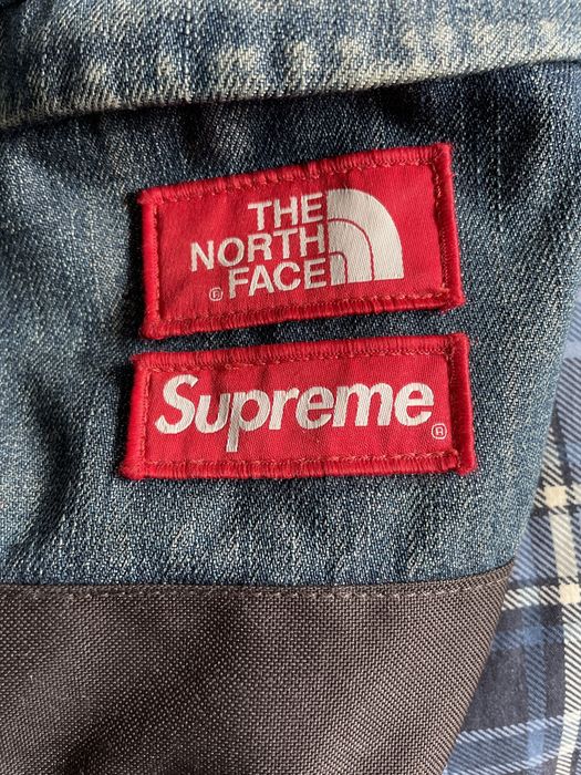 Supreme Supreme X TNF Denim Backpack | Grailed