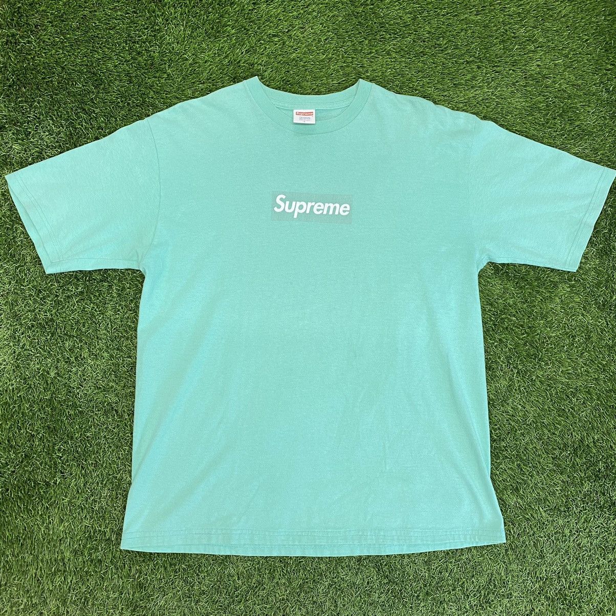 2003 Supreme Seafoam Box Logo T shirt