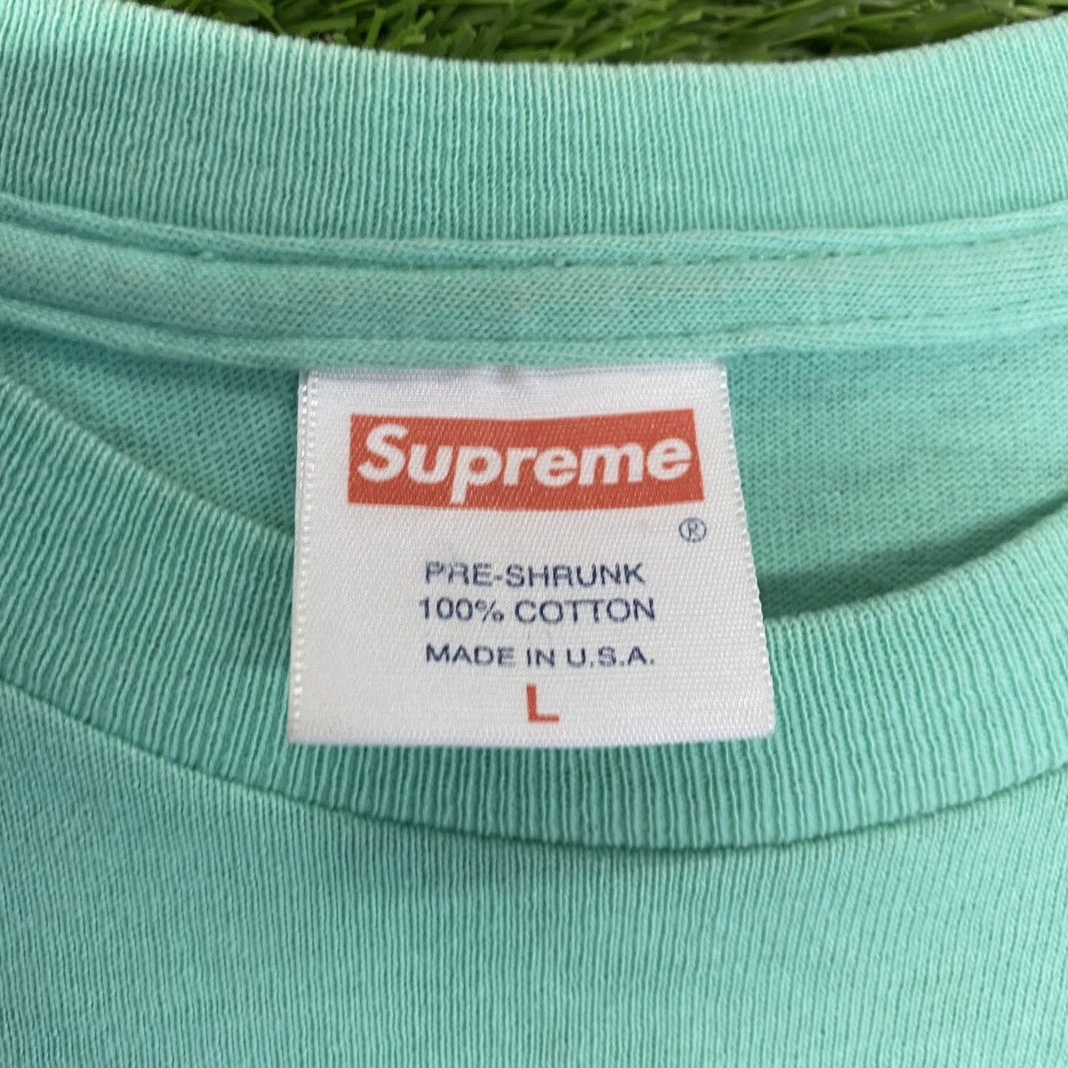 Supreme 2003 Supreme Seafoam Box Logo T shirt Size US L / EU 52-54 / 3 - 3 Thumbnail