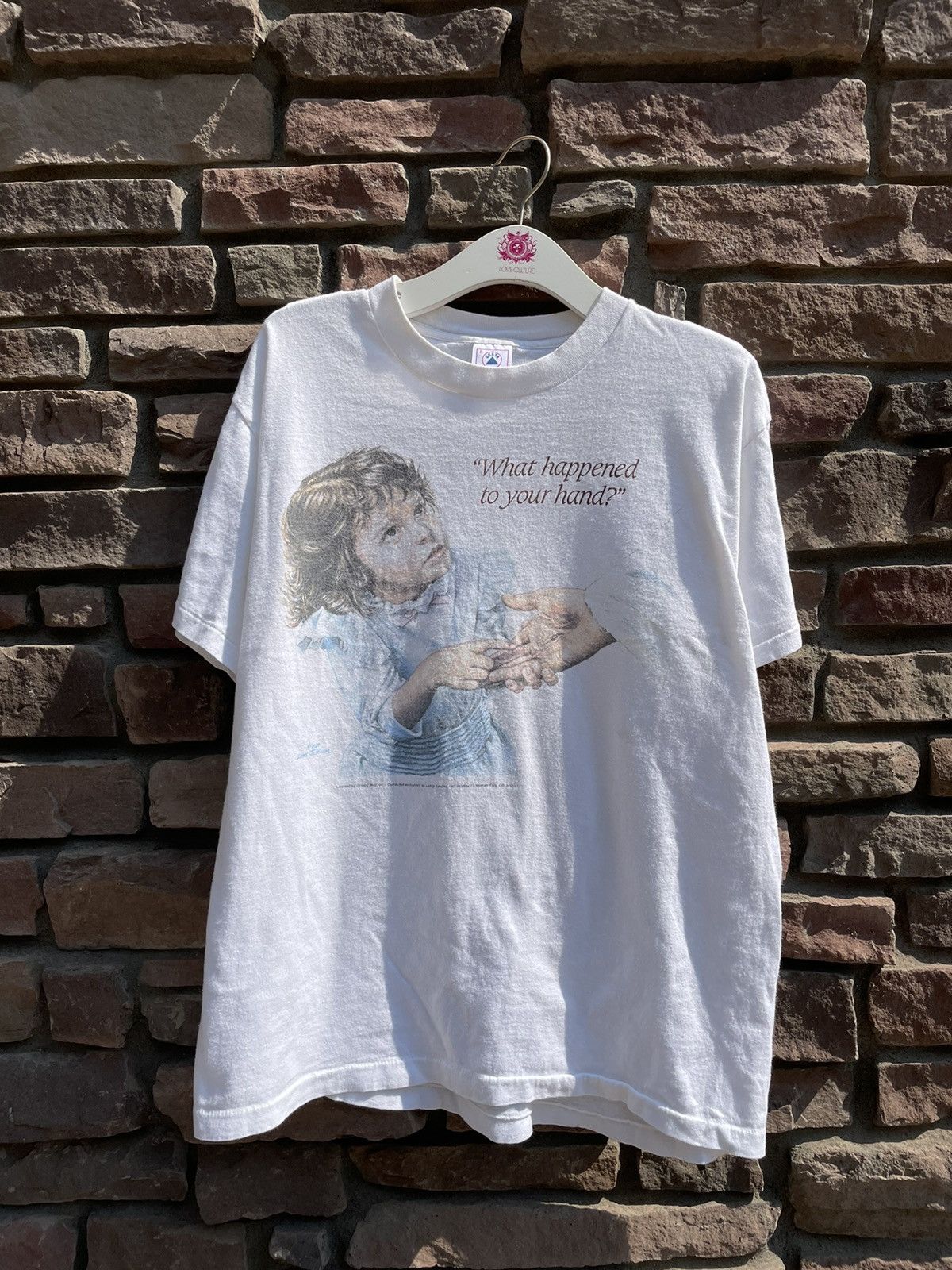 Streetwear × Vintage 1988 “What Happened To Your Hand?” Jesus Tee 