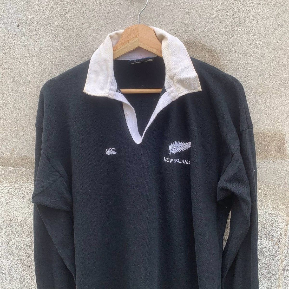 🔥BEST OFFER🔥Vtg Canterbury New Zealand All Black Polo Shirts