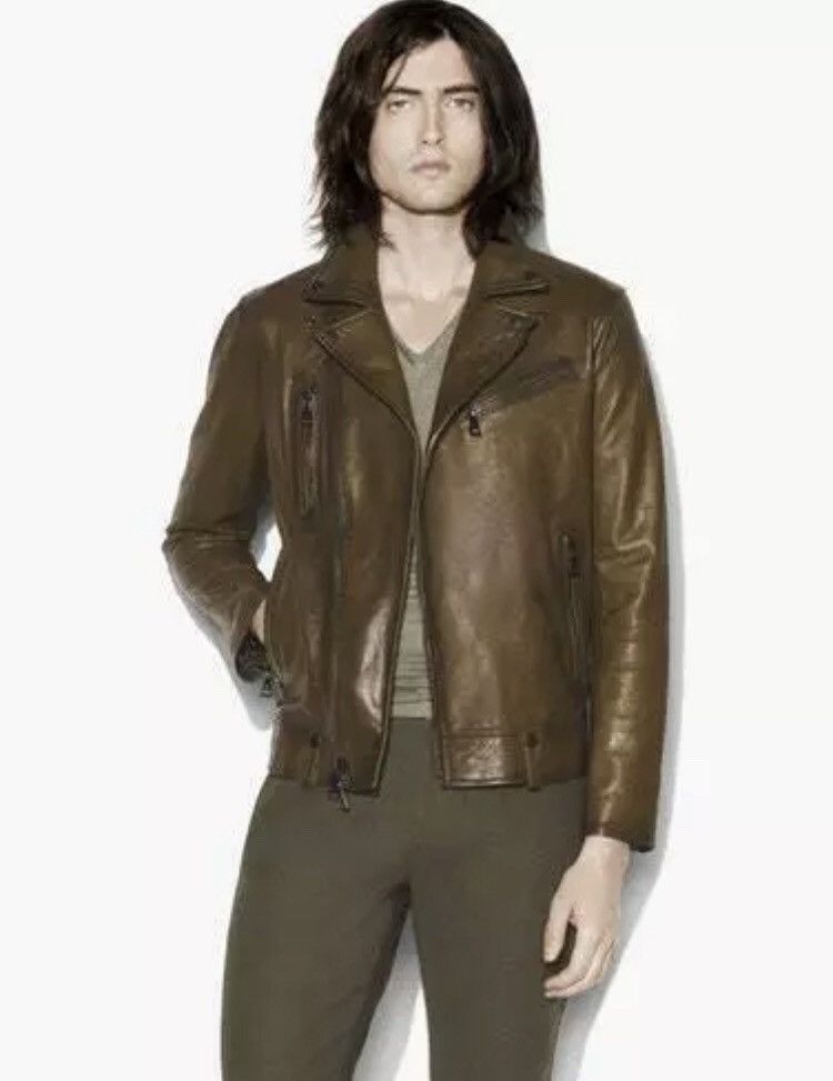 John Varvatos Asymmetrical leather biker jacket Size US M / EU 48-50 / 2 - 5 Thumbnail