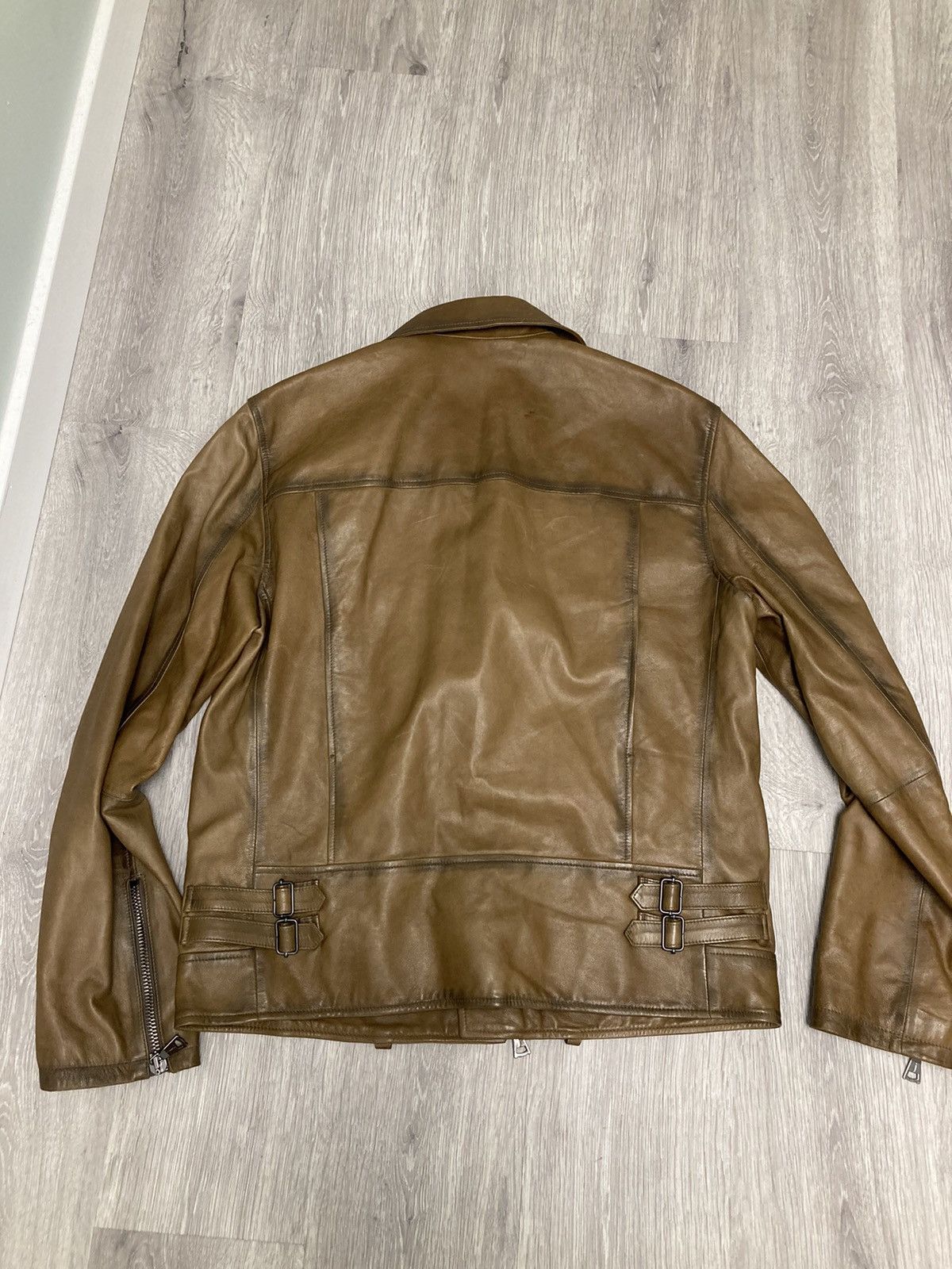 John Varvatos Asymmetrical leather biker jacket Size US M / EU 48-50 / 2 - 8 Thumbnail