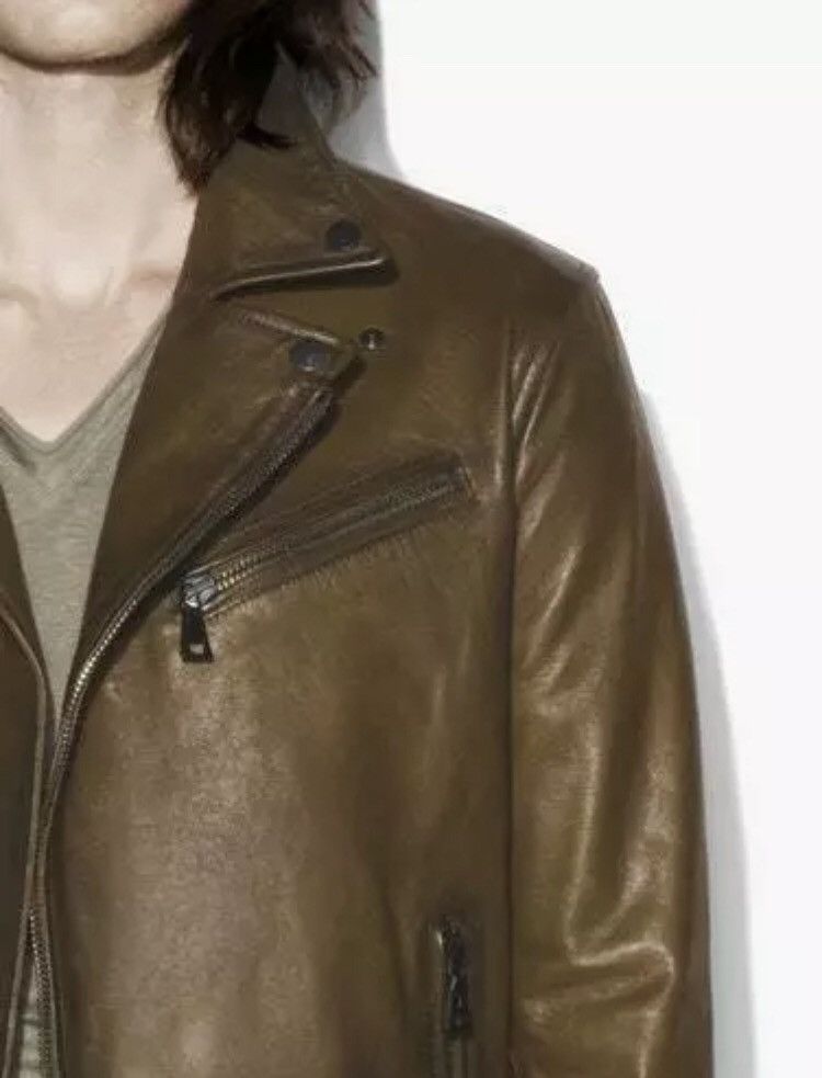 John Varvatos Asymmetrical leather biker jacket Size US M / EU 48-50 / 2 - 3 Thumbnail