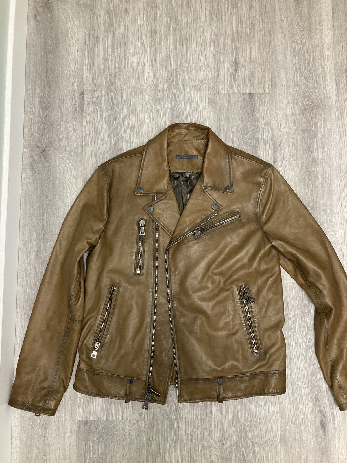 John Varvatos Asymmetrical leather biker jacket Size US M / EU 48-50 / 2 - 6 Thumbnail