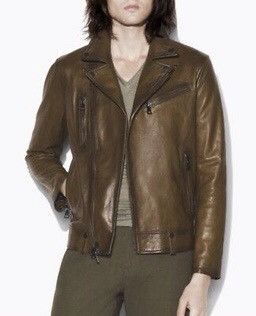 John Varvatos Asymmetrical leather biker jacket Size US M / EU 48-50 / 2 - 1 Thumbnail
