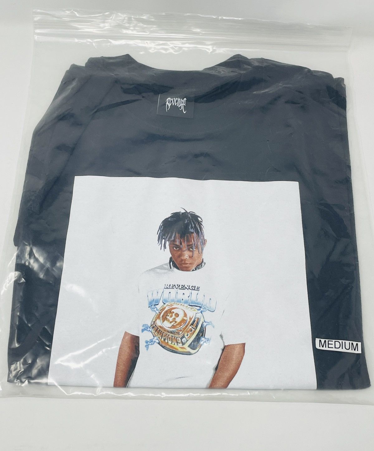 999 Club × Revenge Juice WRLD x Revenge Photo T-shirt (grey
