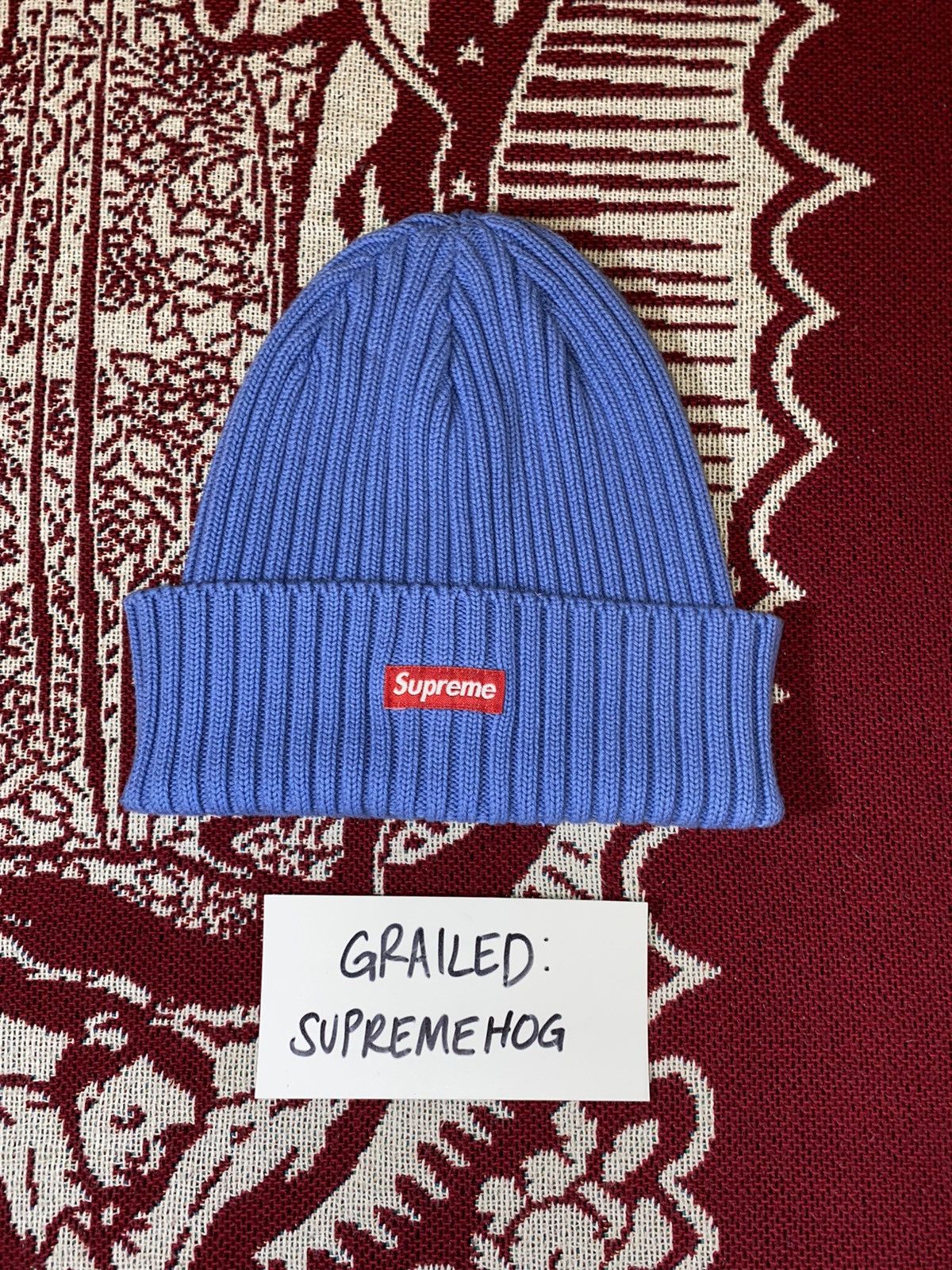 Supreme Overdyed Beanie (SS21)- Blue – Streetwear Official