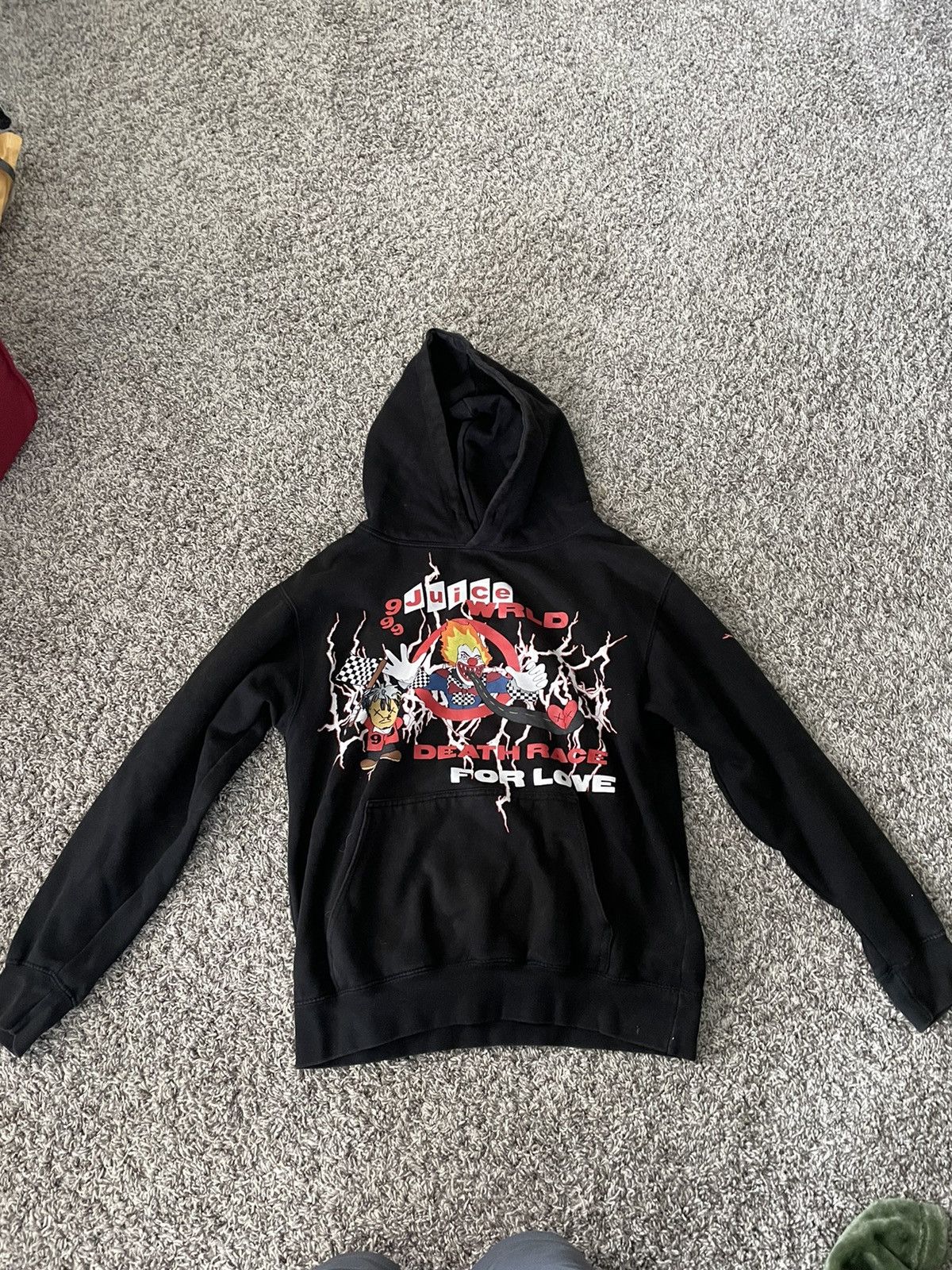 999 Club Sukamii Juice WRLD X Sukamii Death Race For Love Hoodie S Grailed